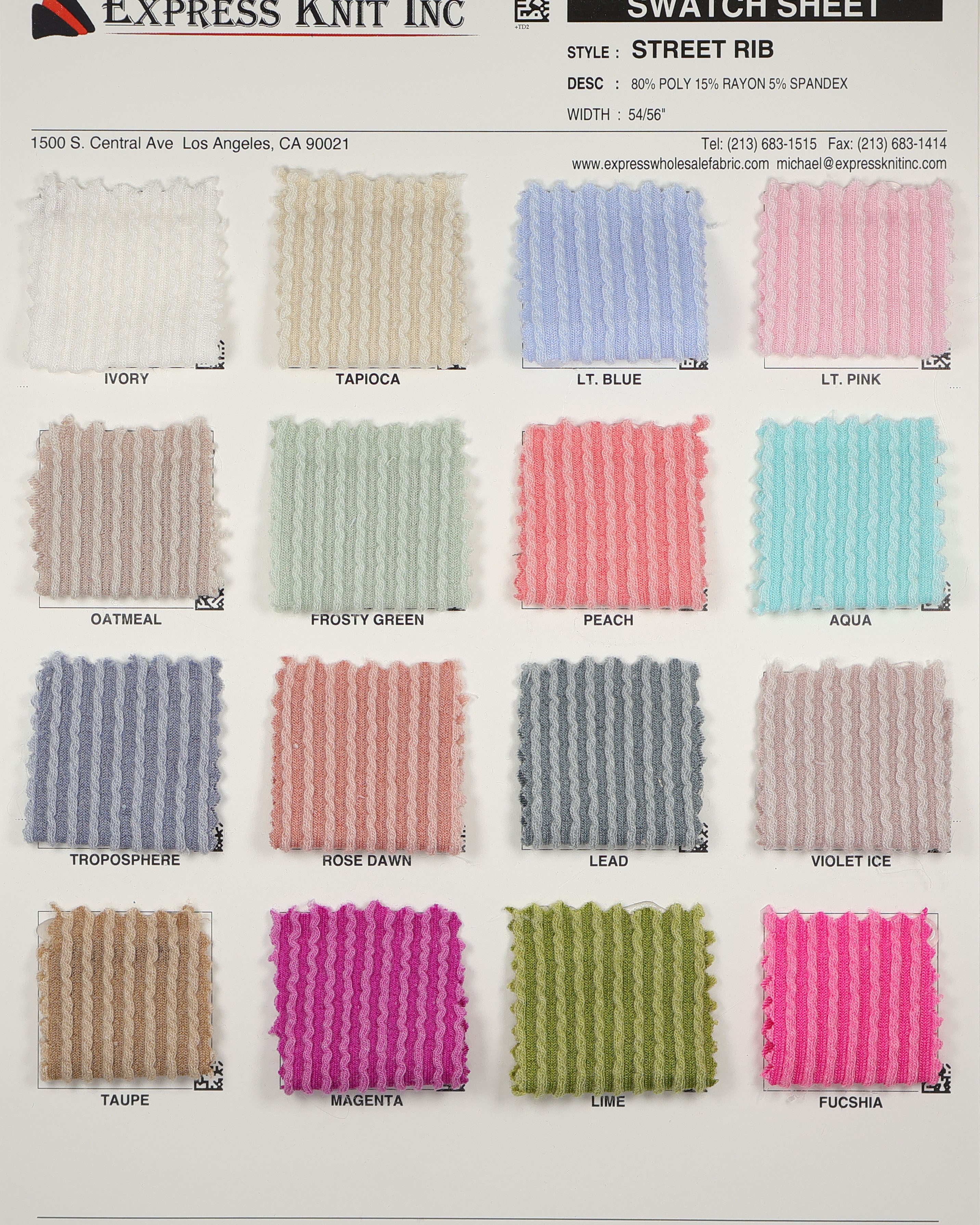 Street Rib - Express Wholesale Fabric