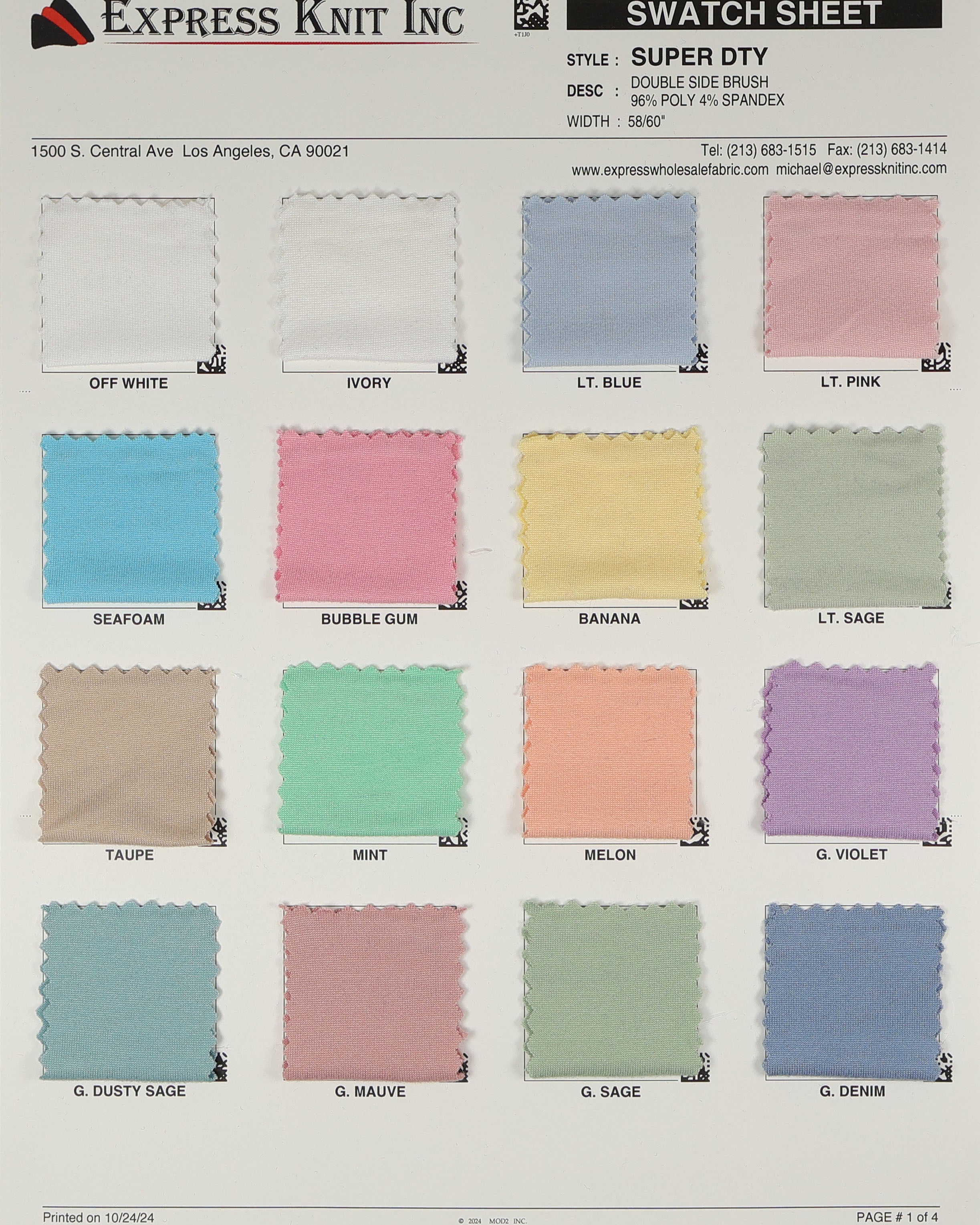 Super Dty Brushed - Express Wholesale Fabric