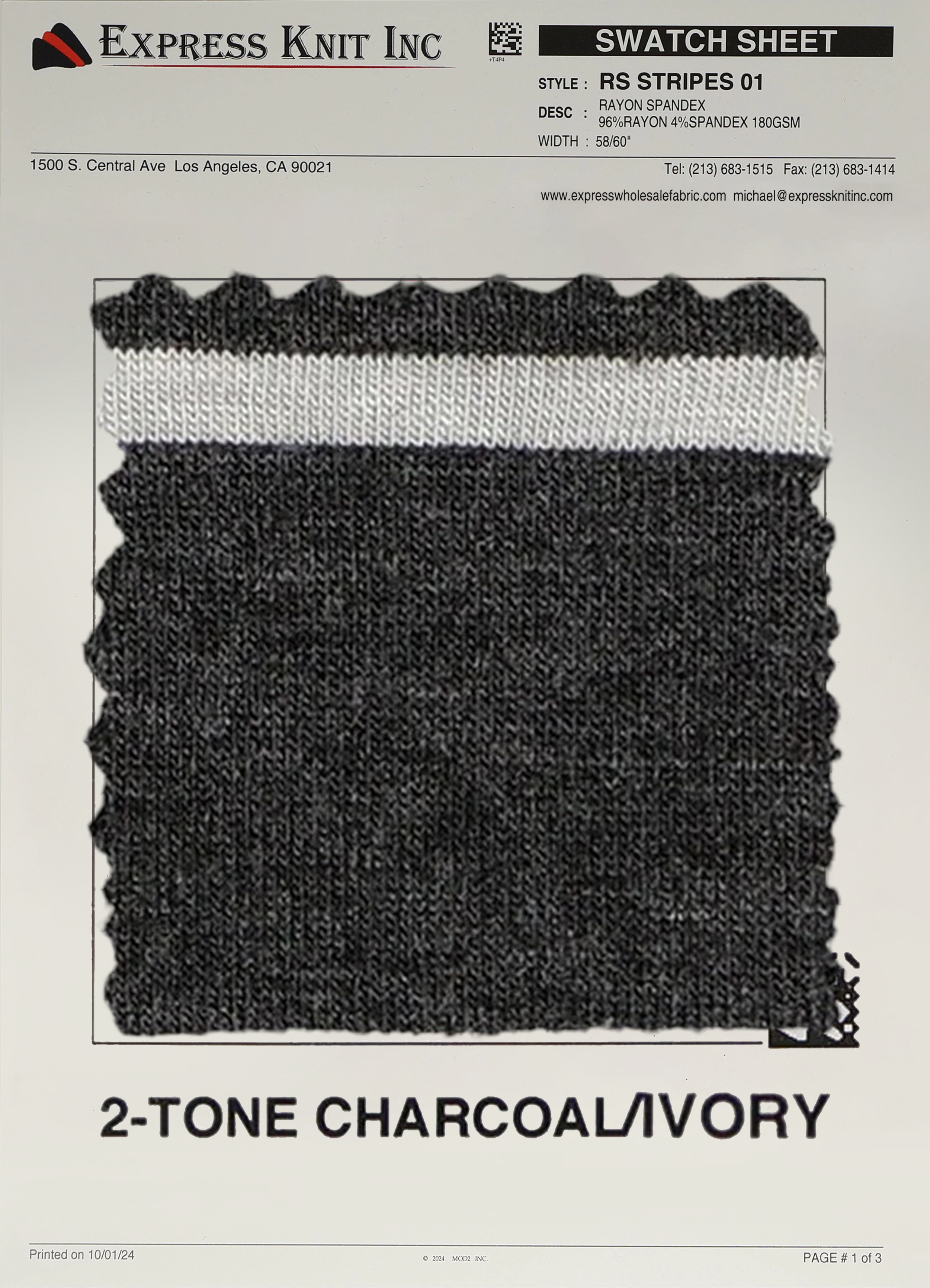 Rayon Spandex Stripes - Express Wholesale Fabric