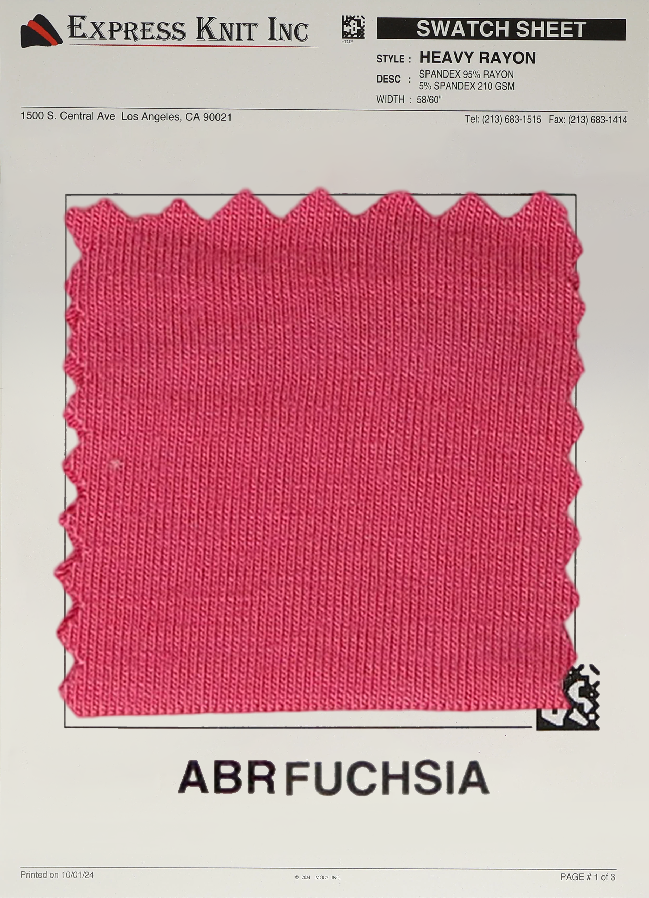 Heavy Rayon Spandex Fabric - Express Wholesale Fabric