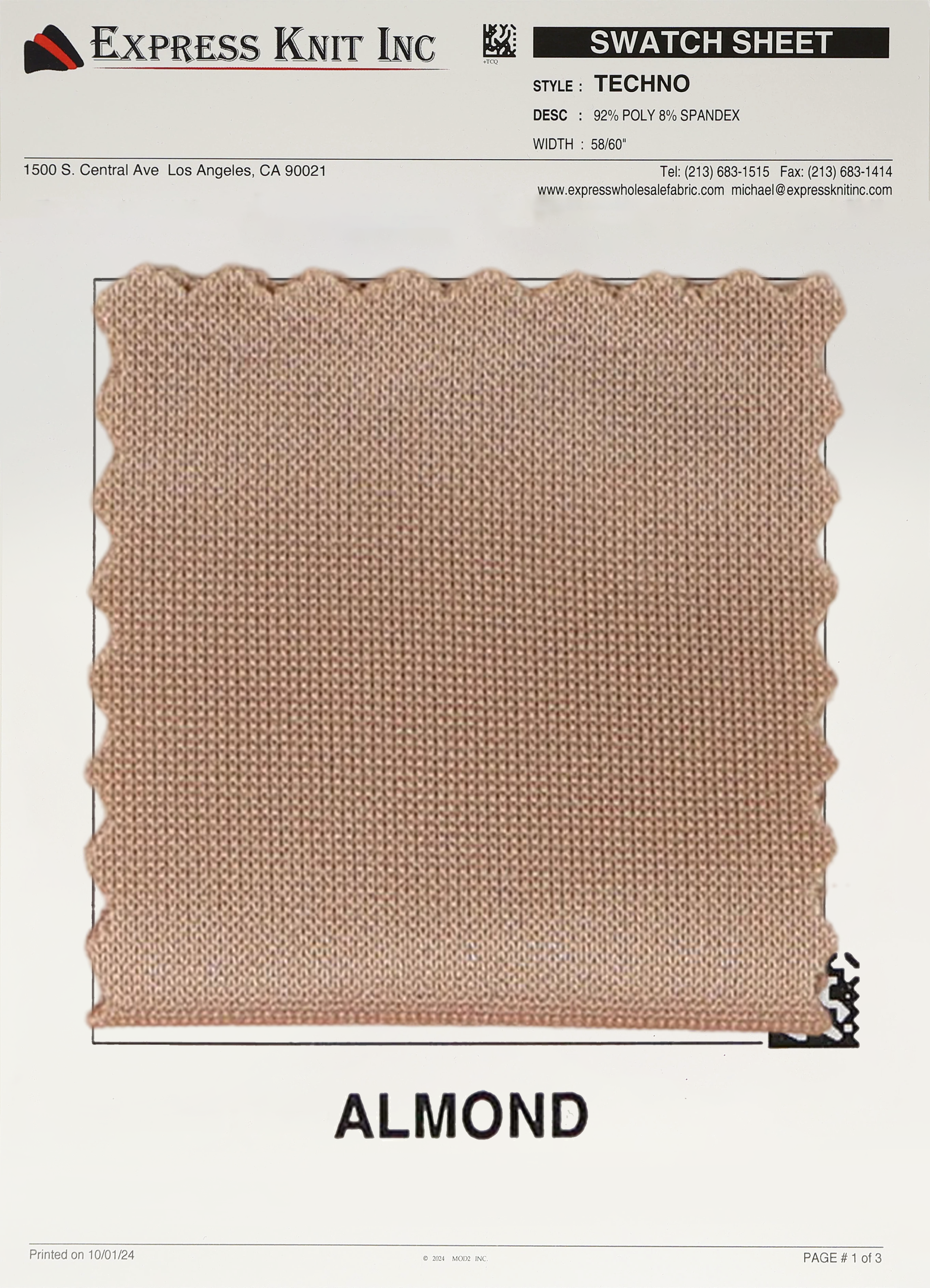 Techno Solid Knit Fabric - Express Wholesale Fabric