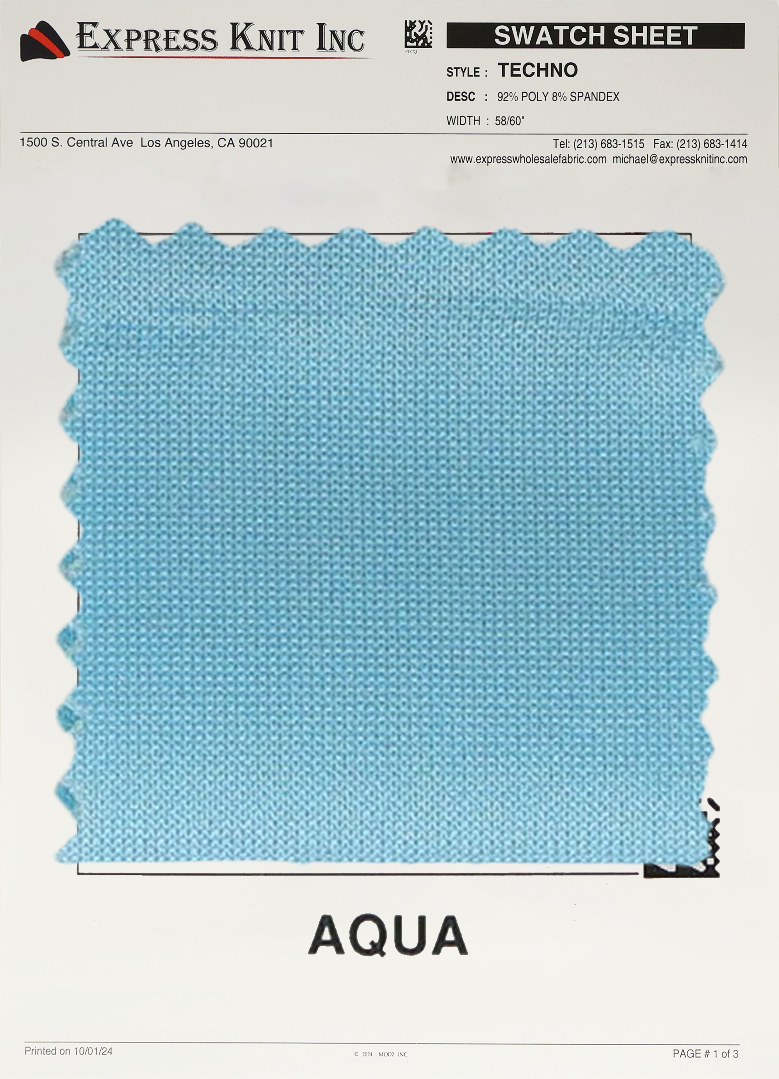 Techno Solid Knit Fabric - Express Wholesale Fabric