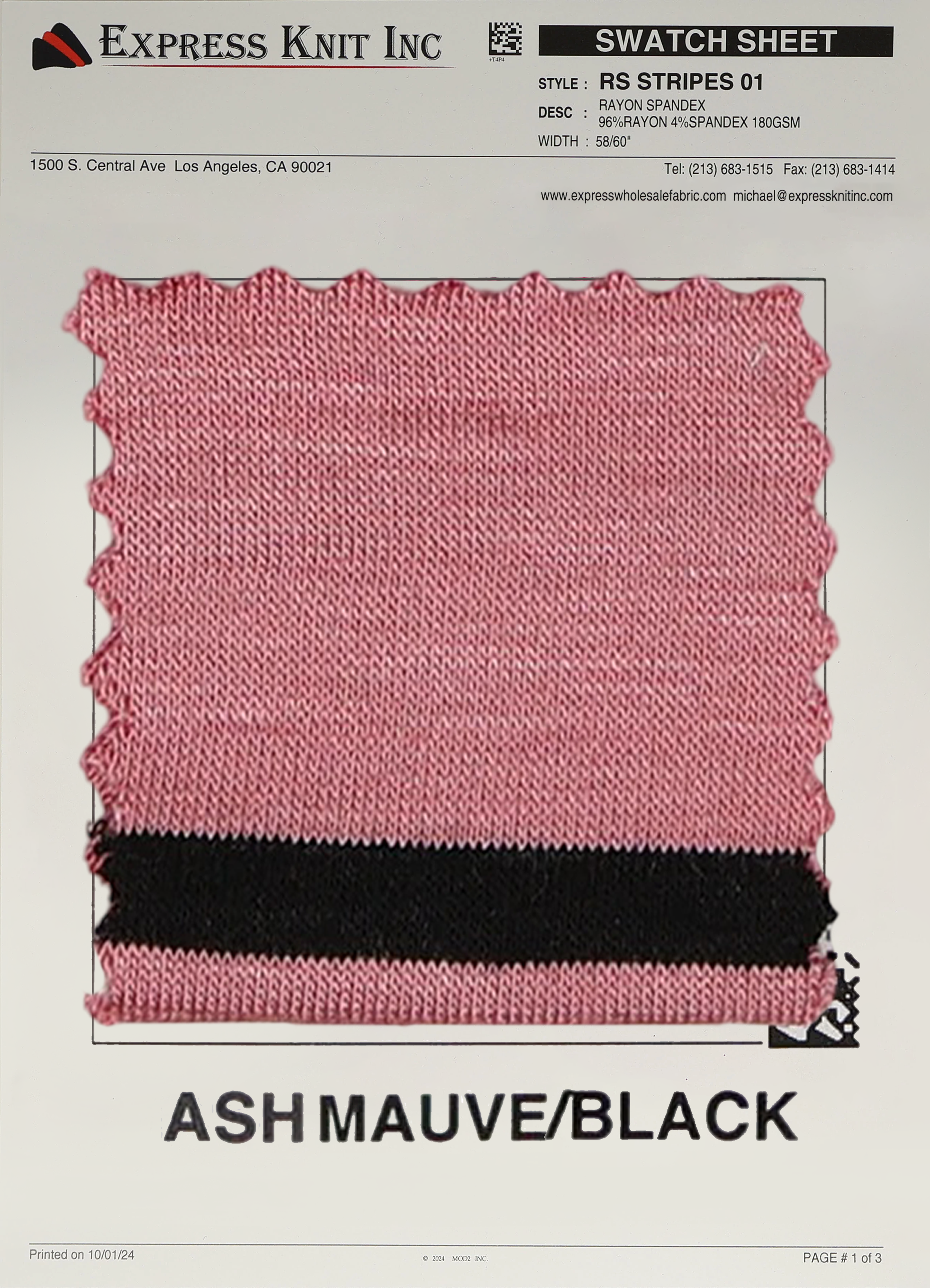 Rayon Spandex Stripes - Express Wholesale Fabric