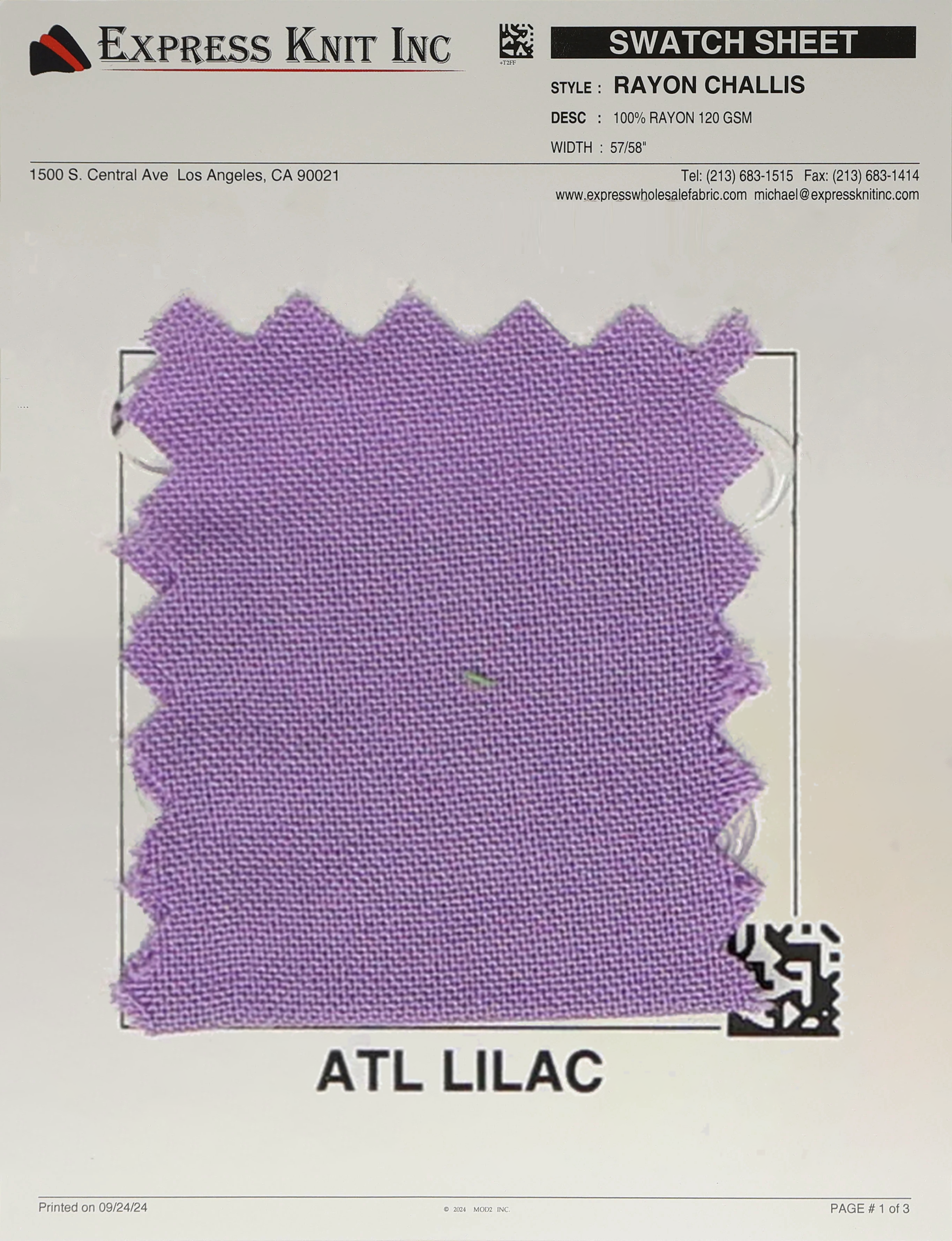 Rayon Challis Fabric - Express Wholesale Fabric
