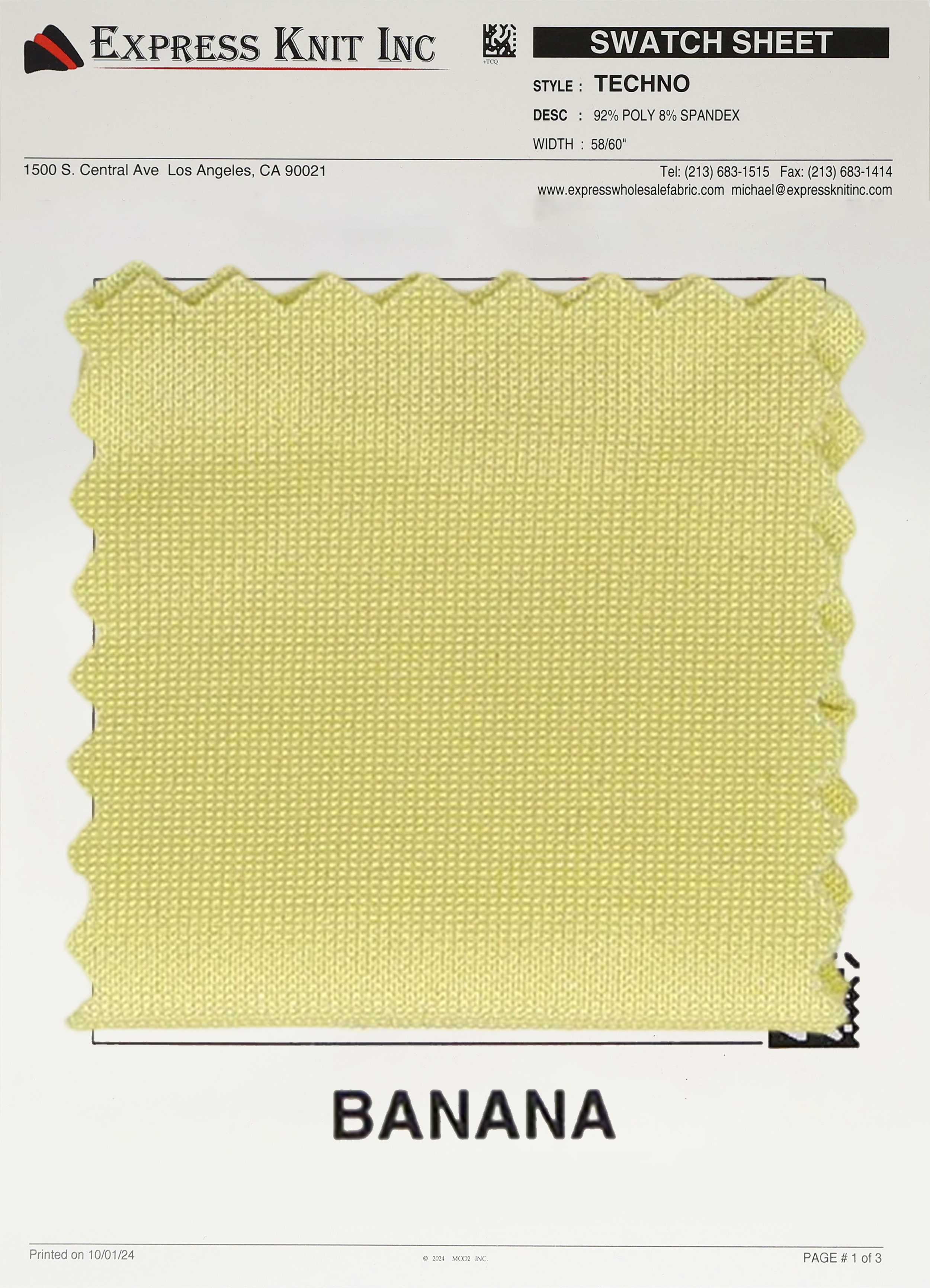 Techno Solid Knit Fabric - Express Wholesale Fabric