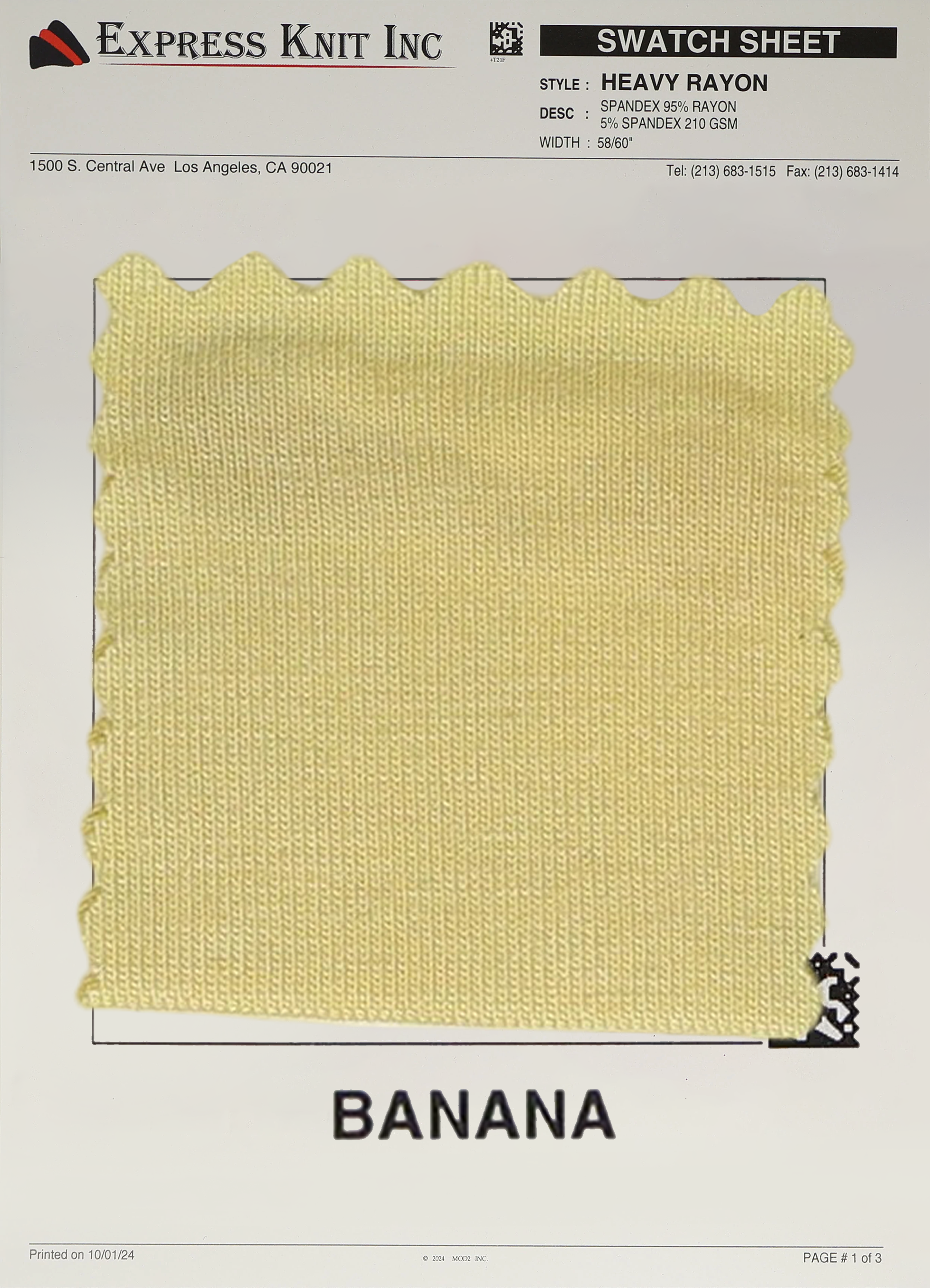 Heavy Rayon Spandex Fabric - Express Wholesale Fabric