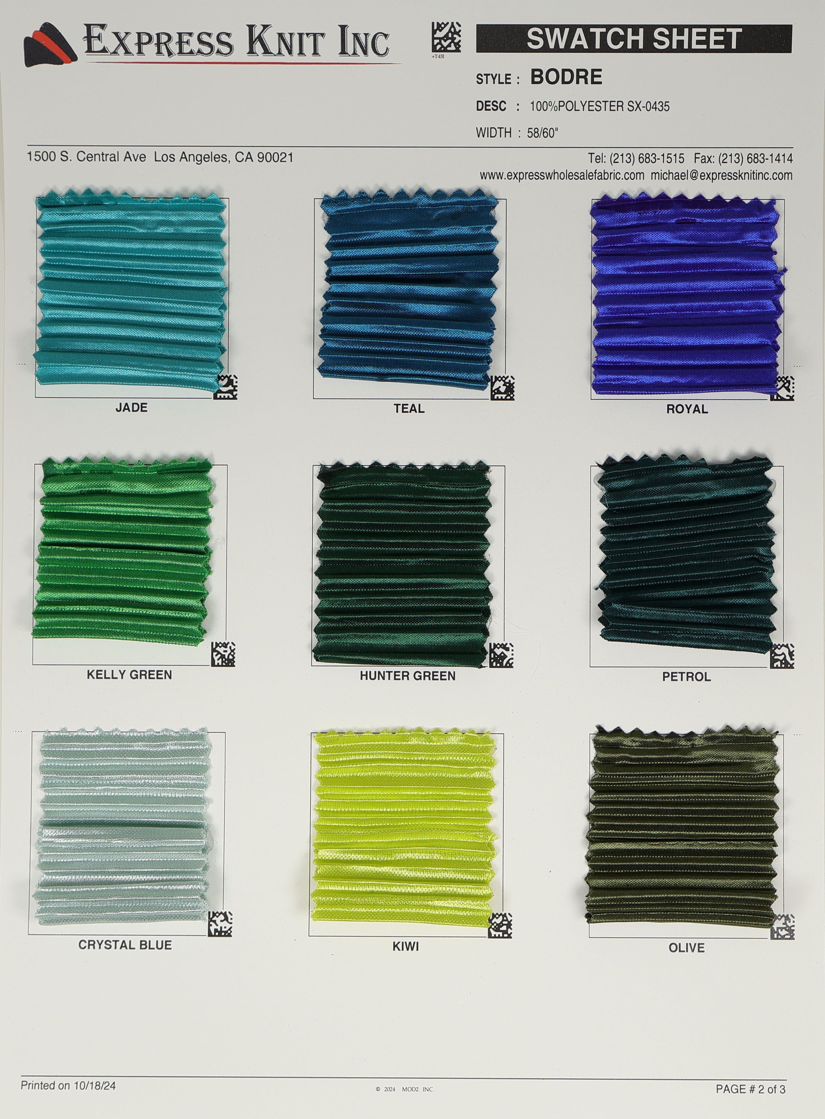 Bodre Crinkle Fabric - Express Wholesale Fabric