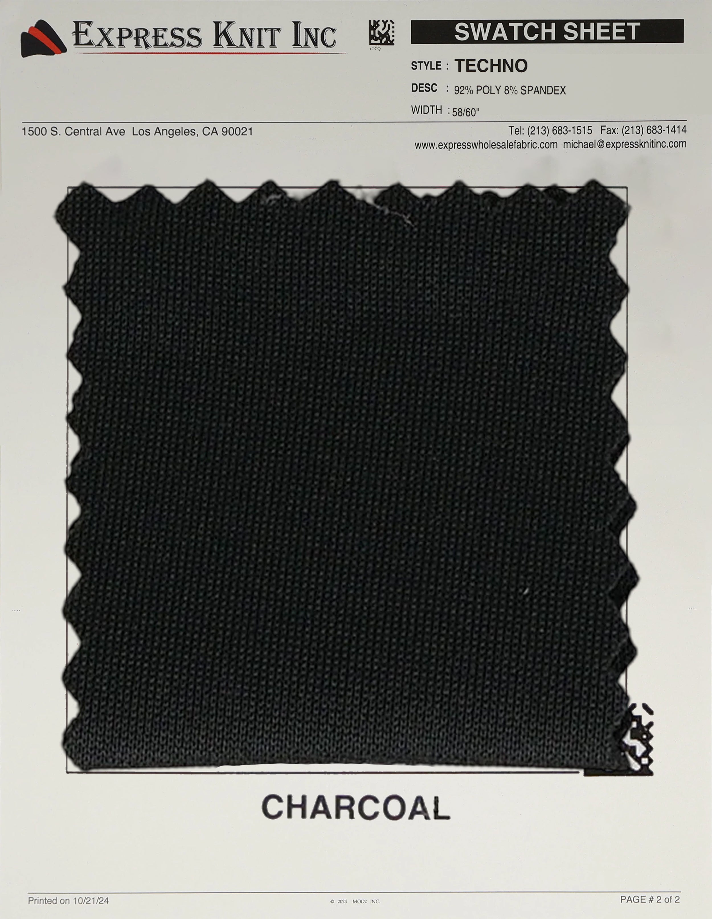 Techno Solid Knit Fabric - Express Wholesale Fabric