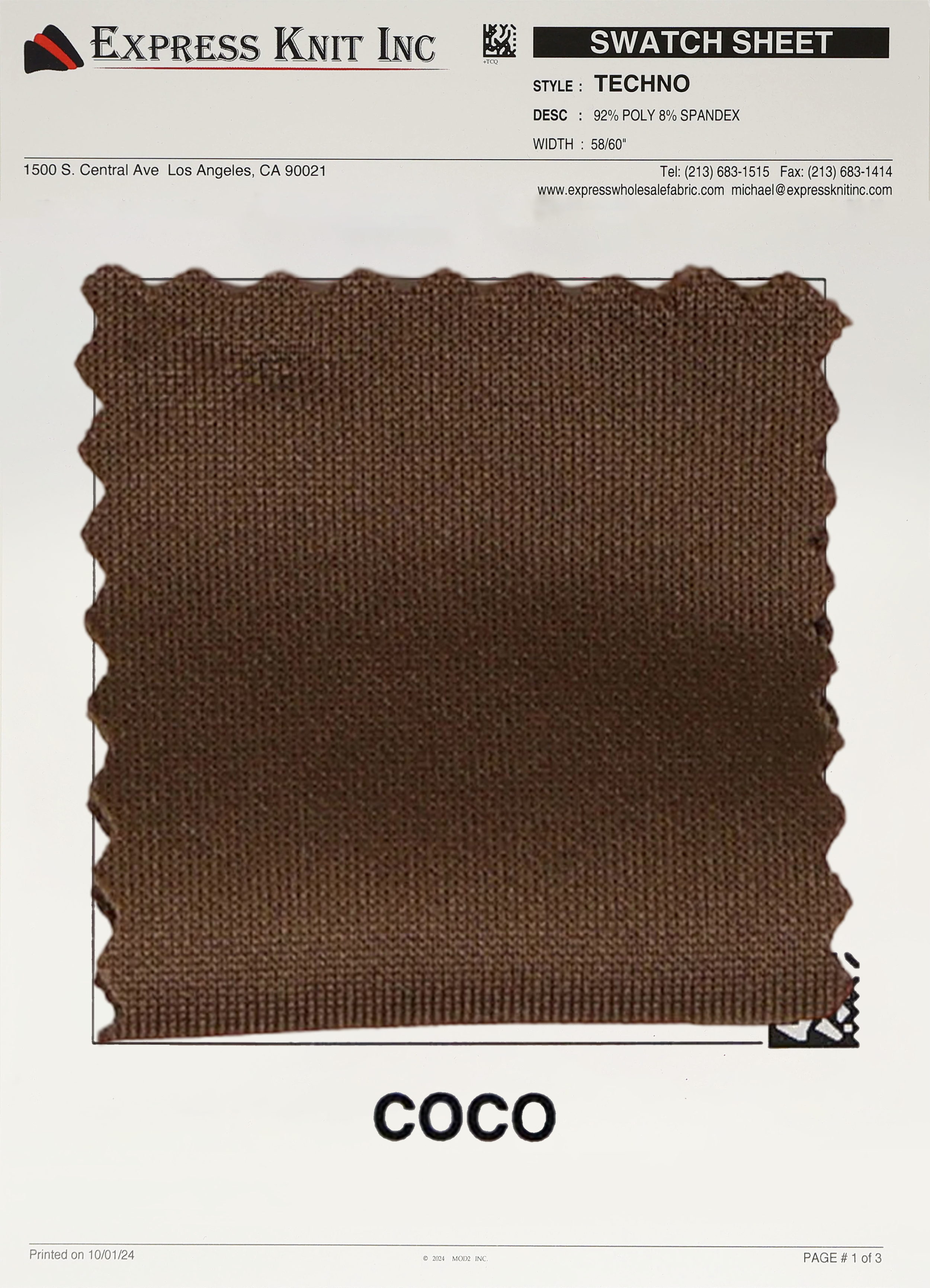 Techno Solid Knit Fabric - Express Wholesale Fabric