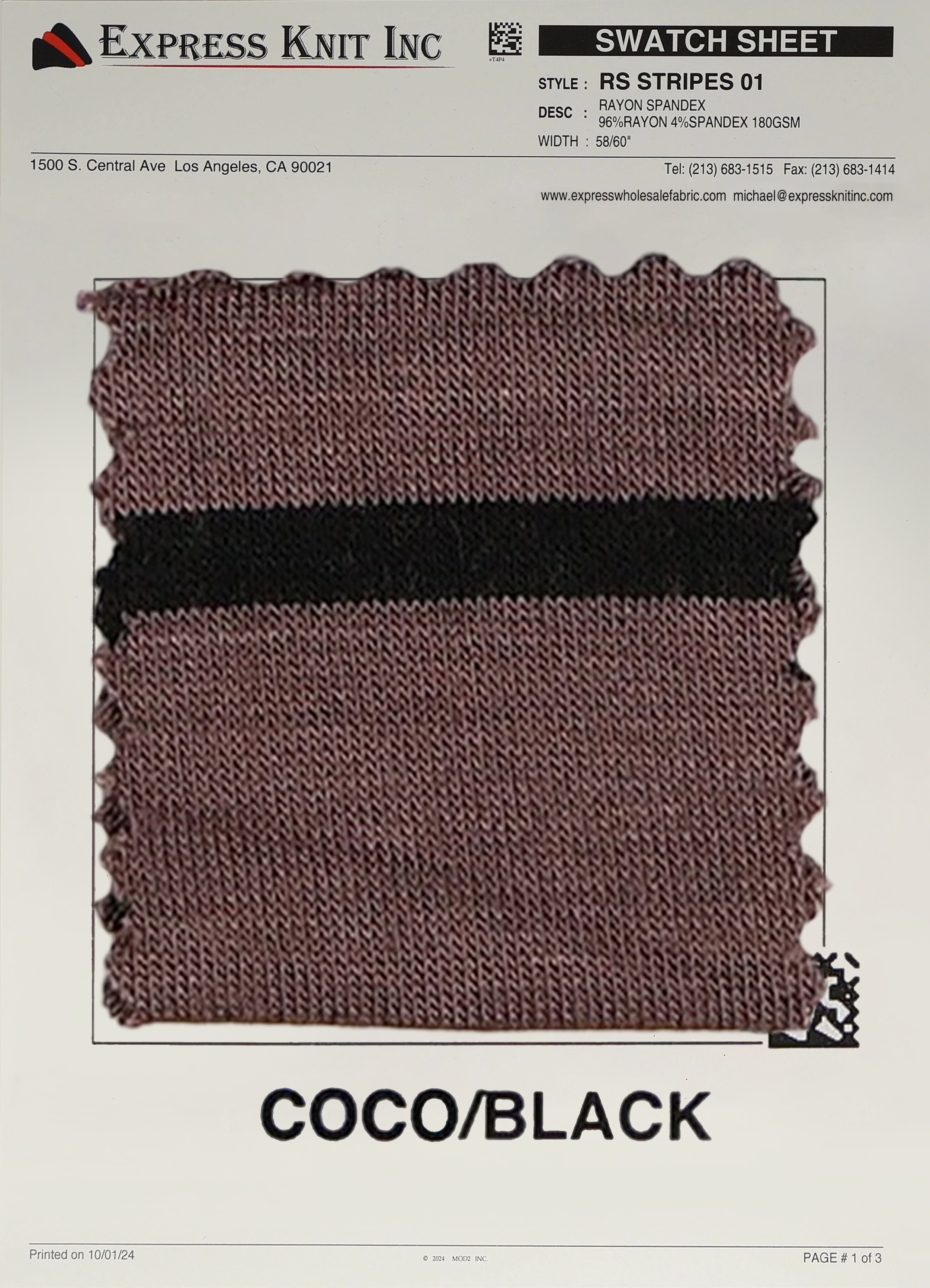 Rayon Spandex Stripes - Express Wholesale Fabric