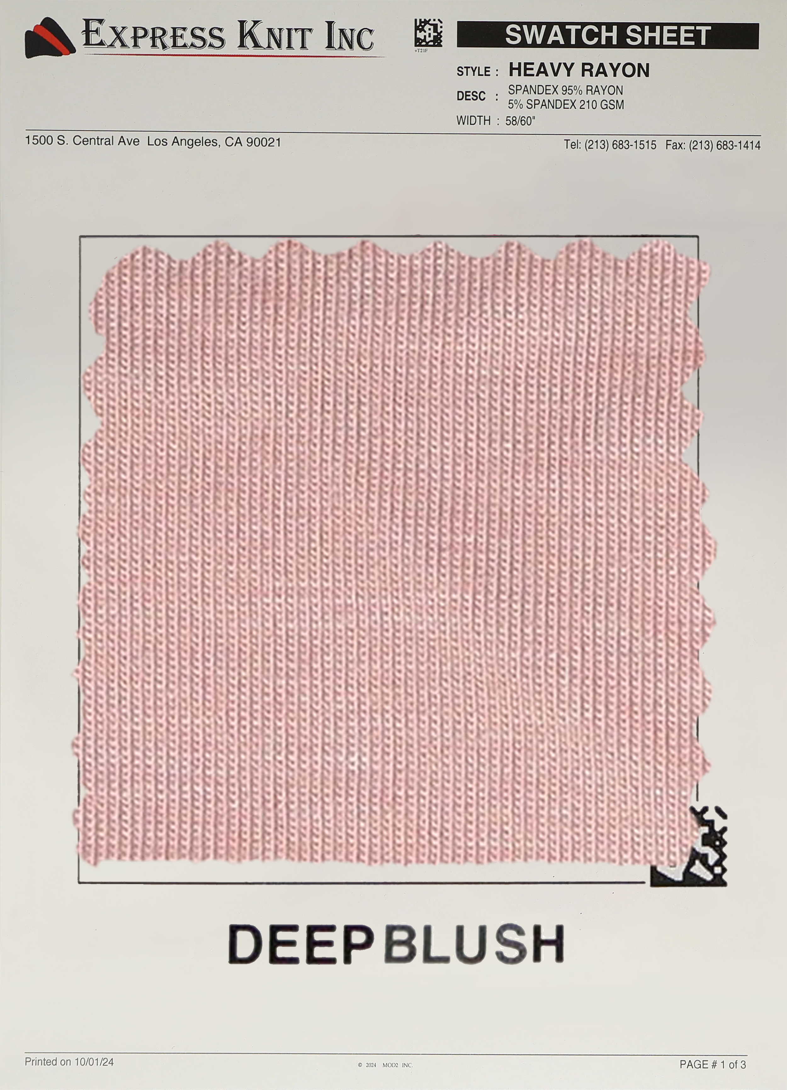 Heavy Rayon Spandex Fabric - Express Wholesale Fabric