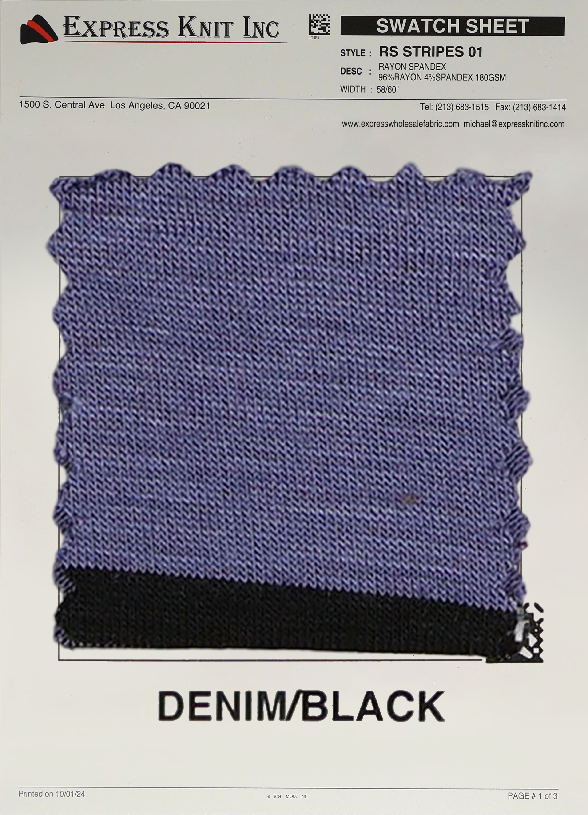 Rayon Spandex Stripes - Express Wholesale Fabric