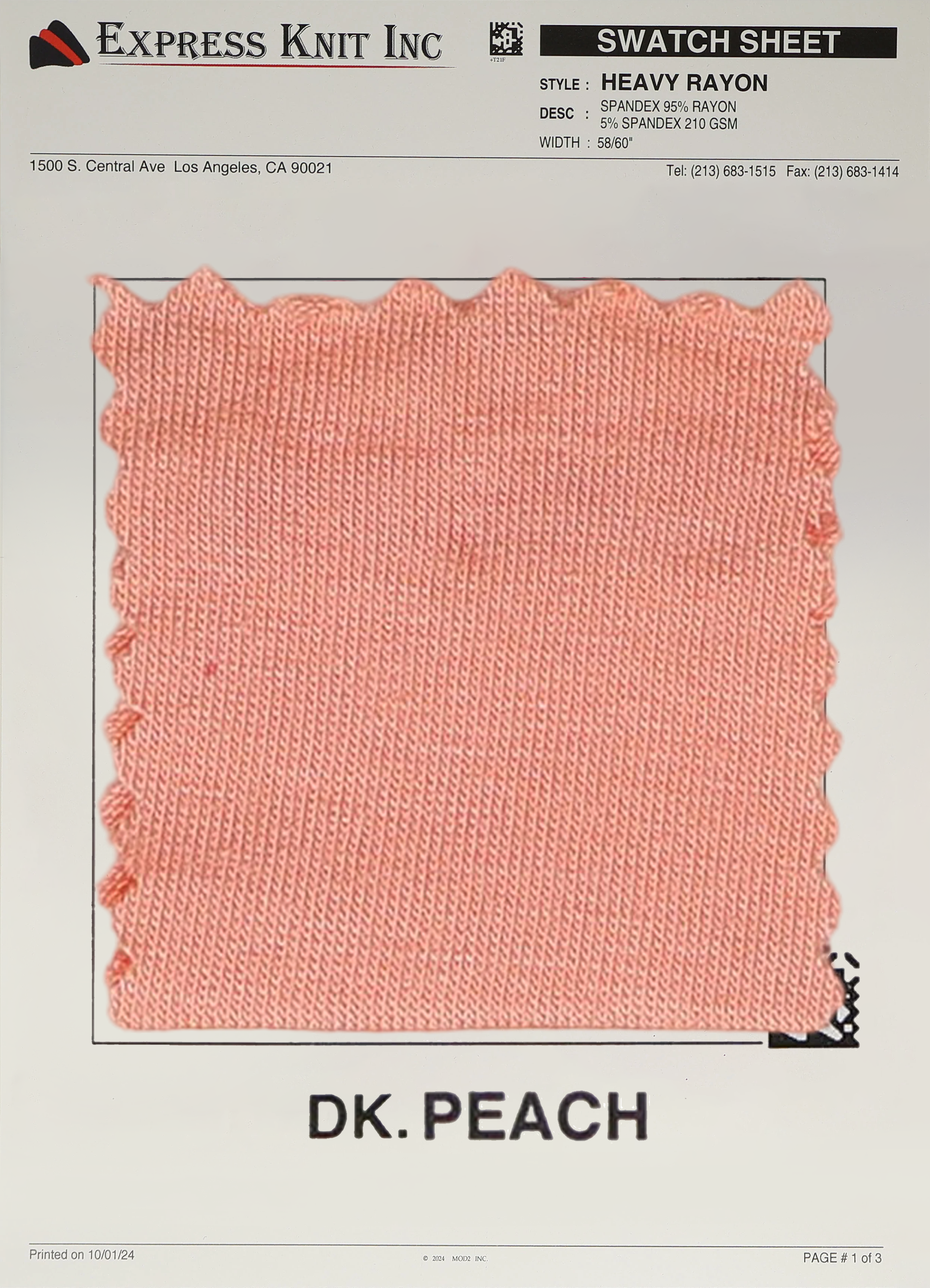 Heavy Rayon Spandex Fabric - Express Wholesale Fabric