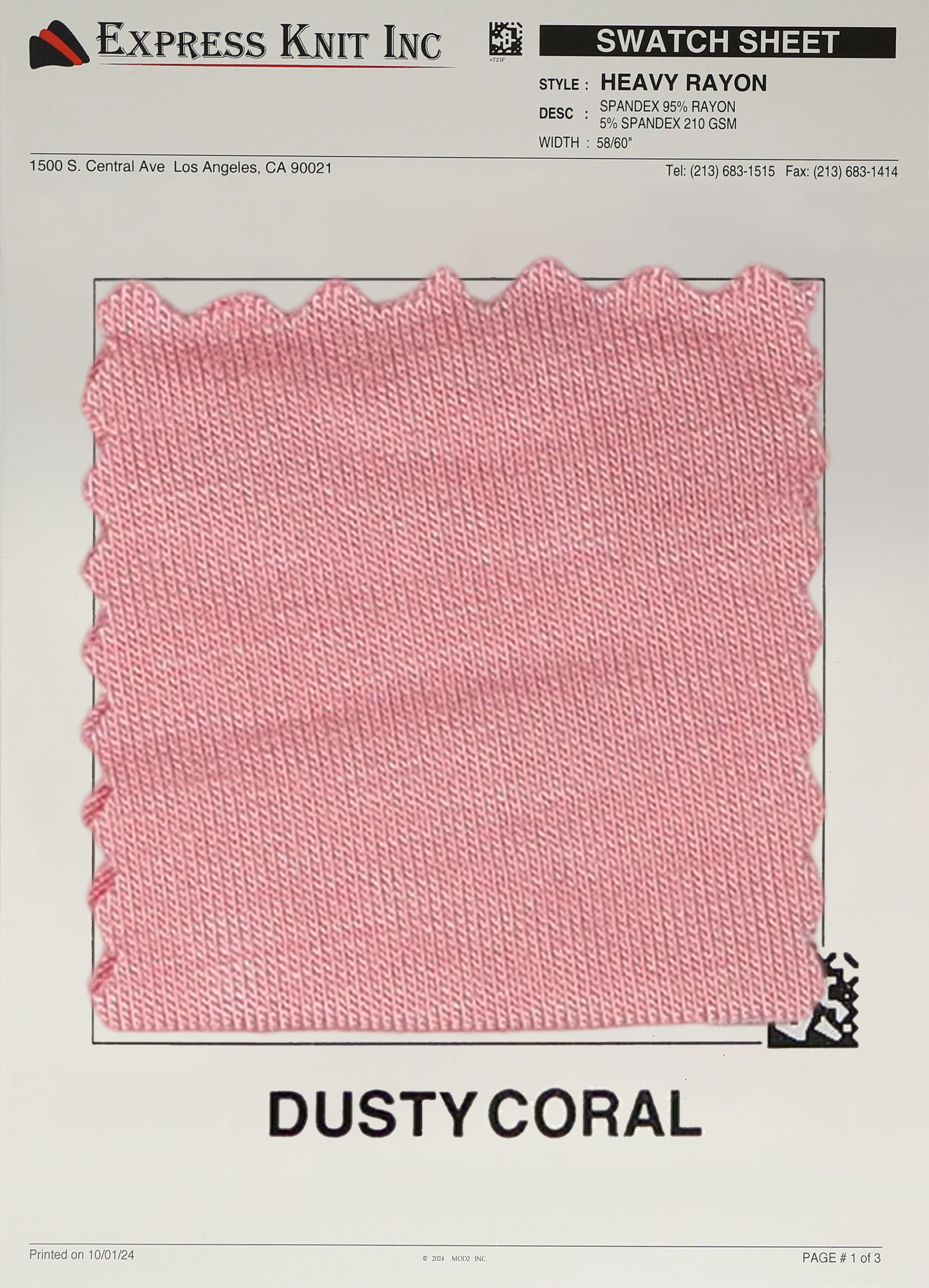 Heavy Rayon Spandex Fabric - Express Wholesale Fabric