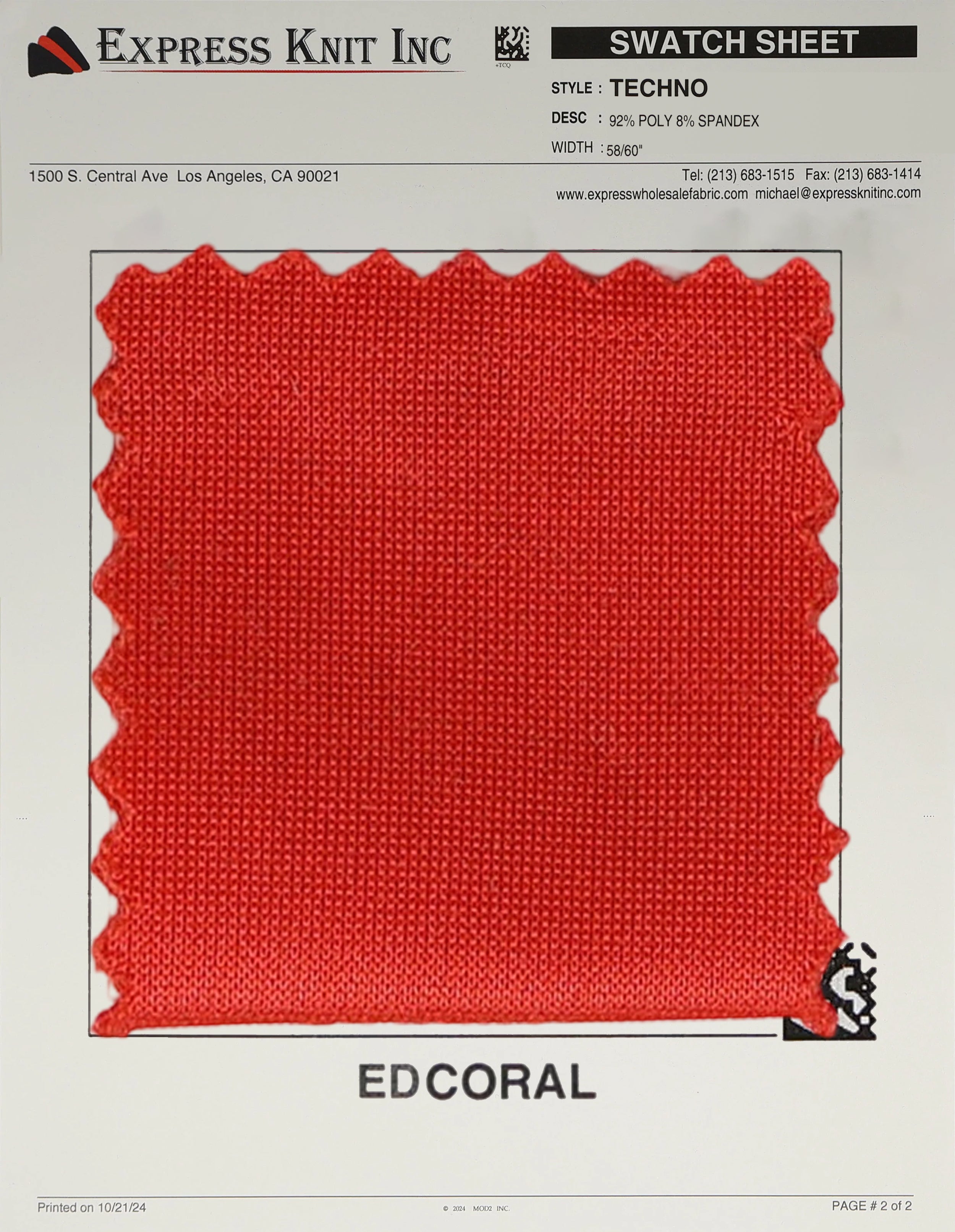 Techno Solid Knit Fabric - Express Wholesale Fabric