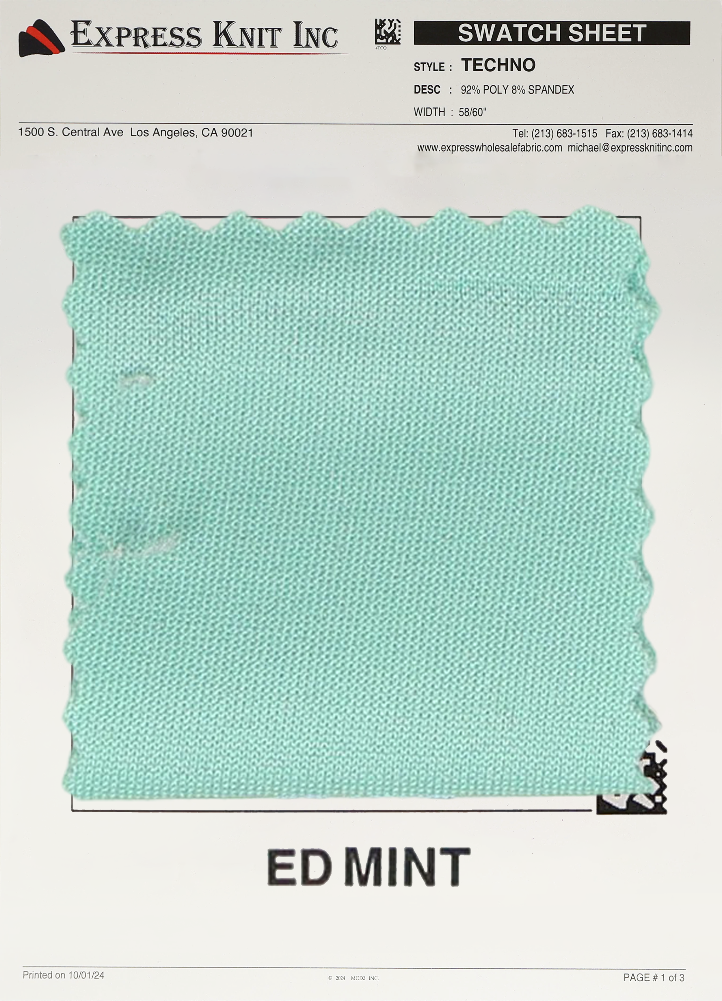 Techno Solid Knit Fabric - Express Wholesale Fabric