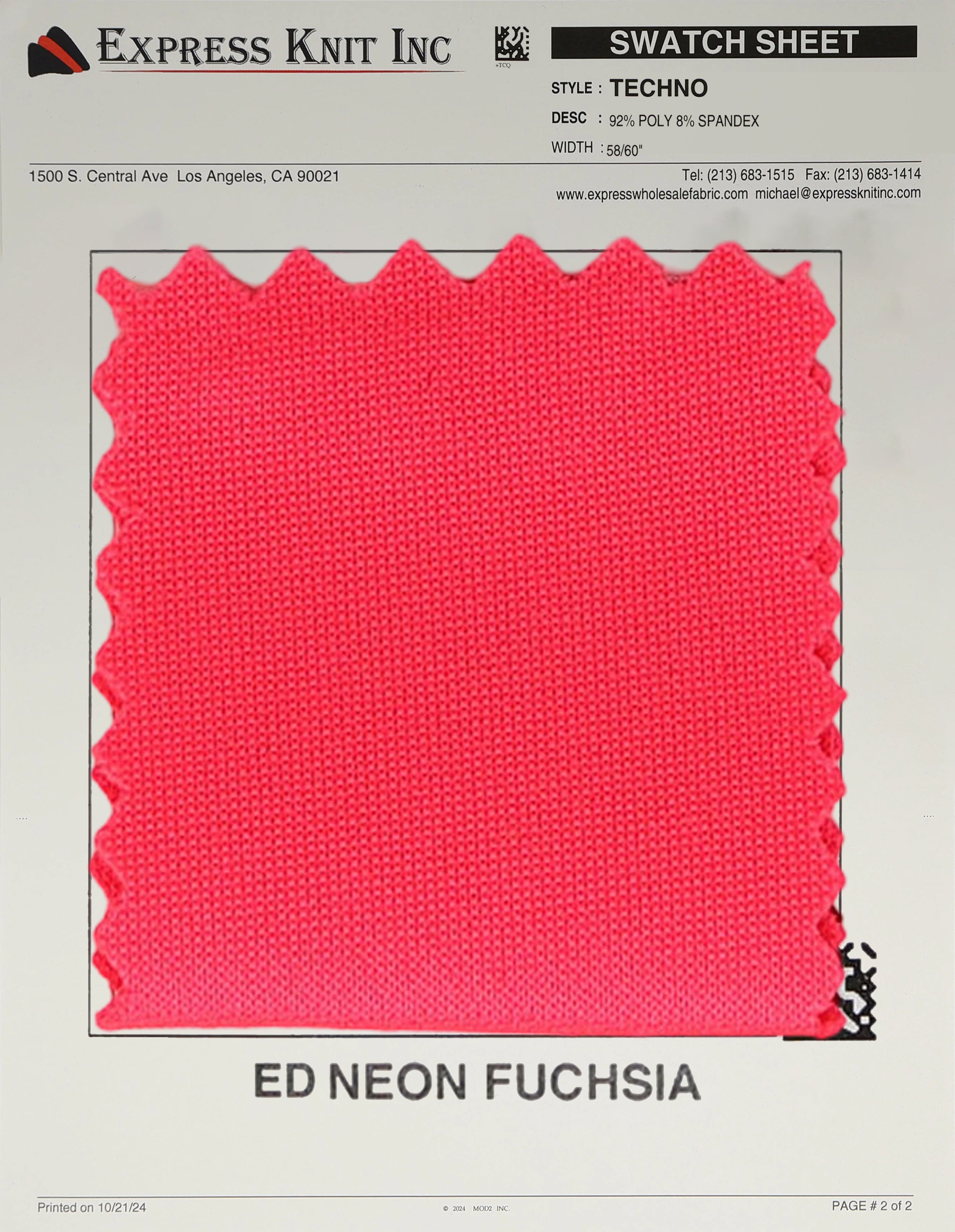 Techno Solid Knit Fabric - Express Wholesale Fabric
