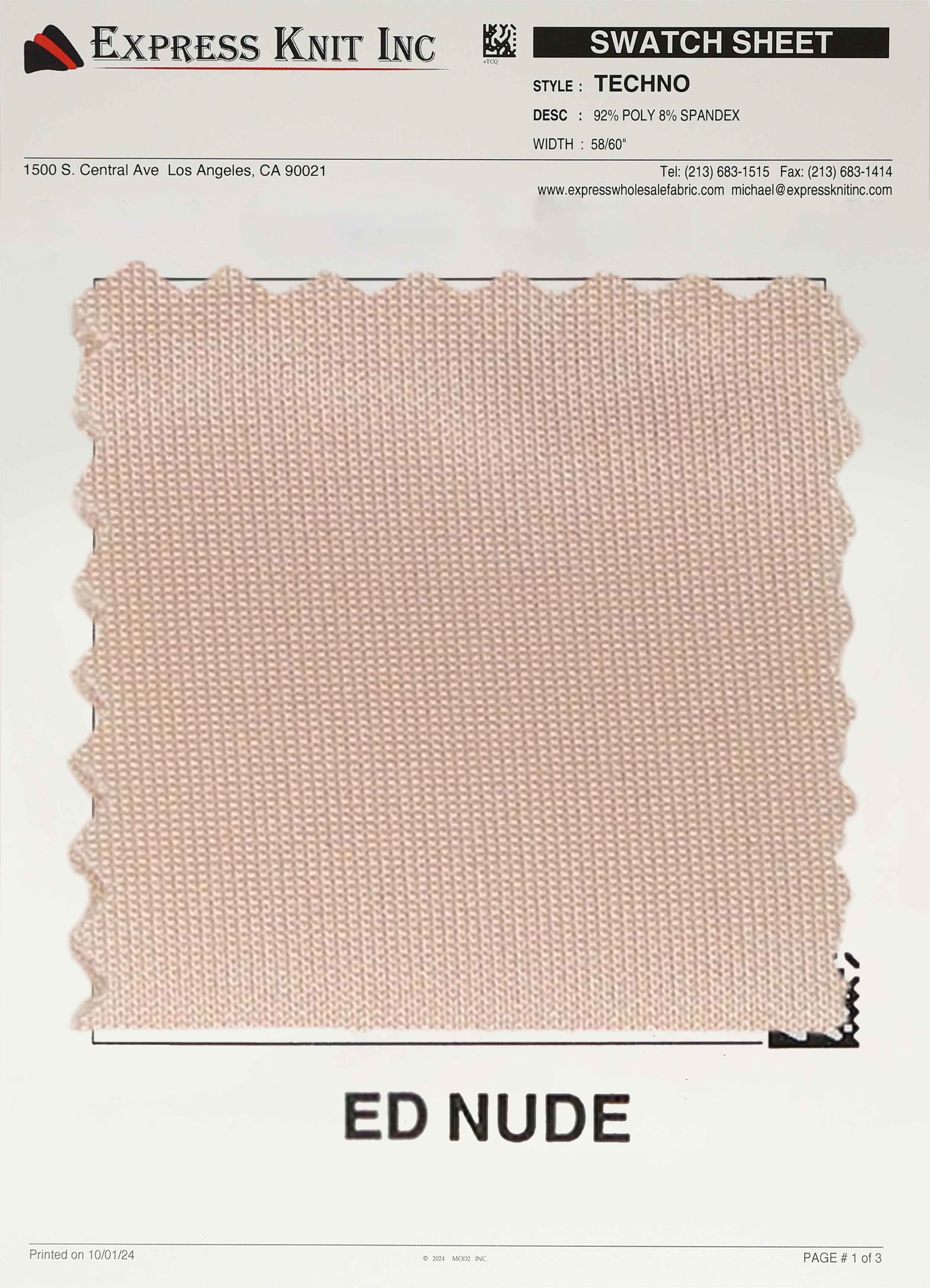 Techno Solid Knit Fabric - Express Wholesale Fabric