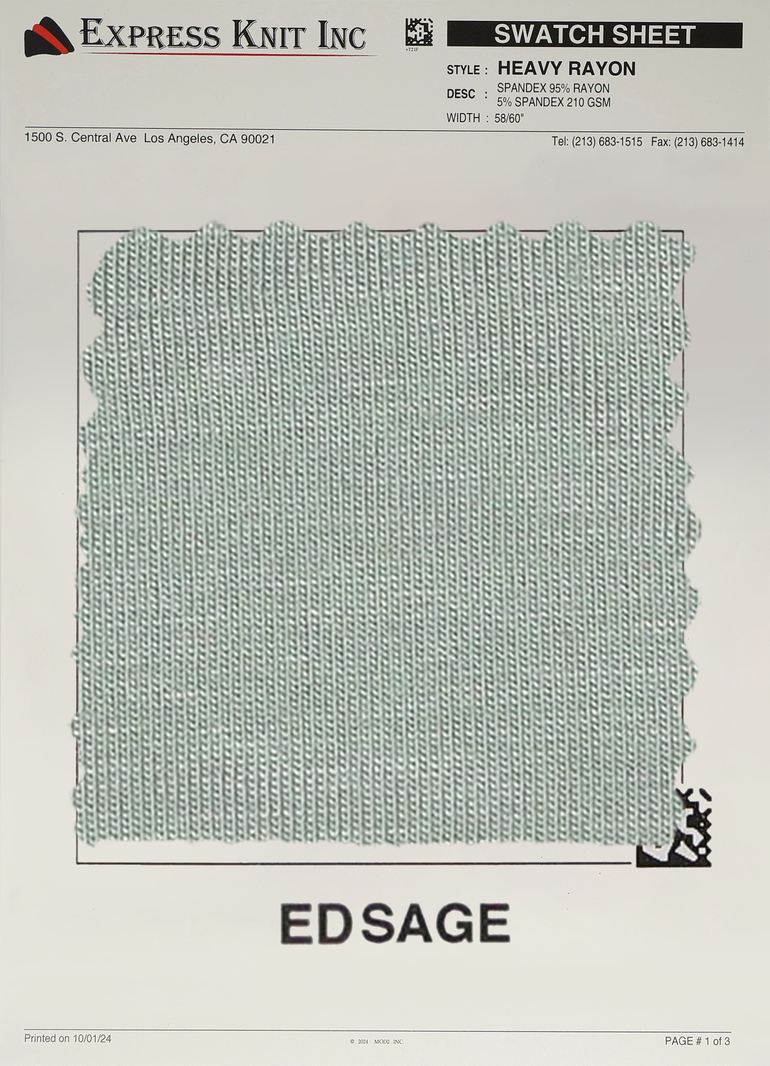 Heavy Rayon Spandex Fabric - Express Wholesale Fabric
