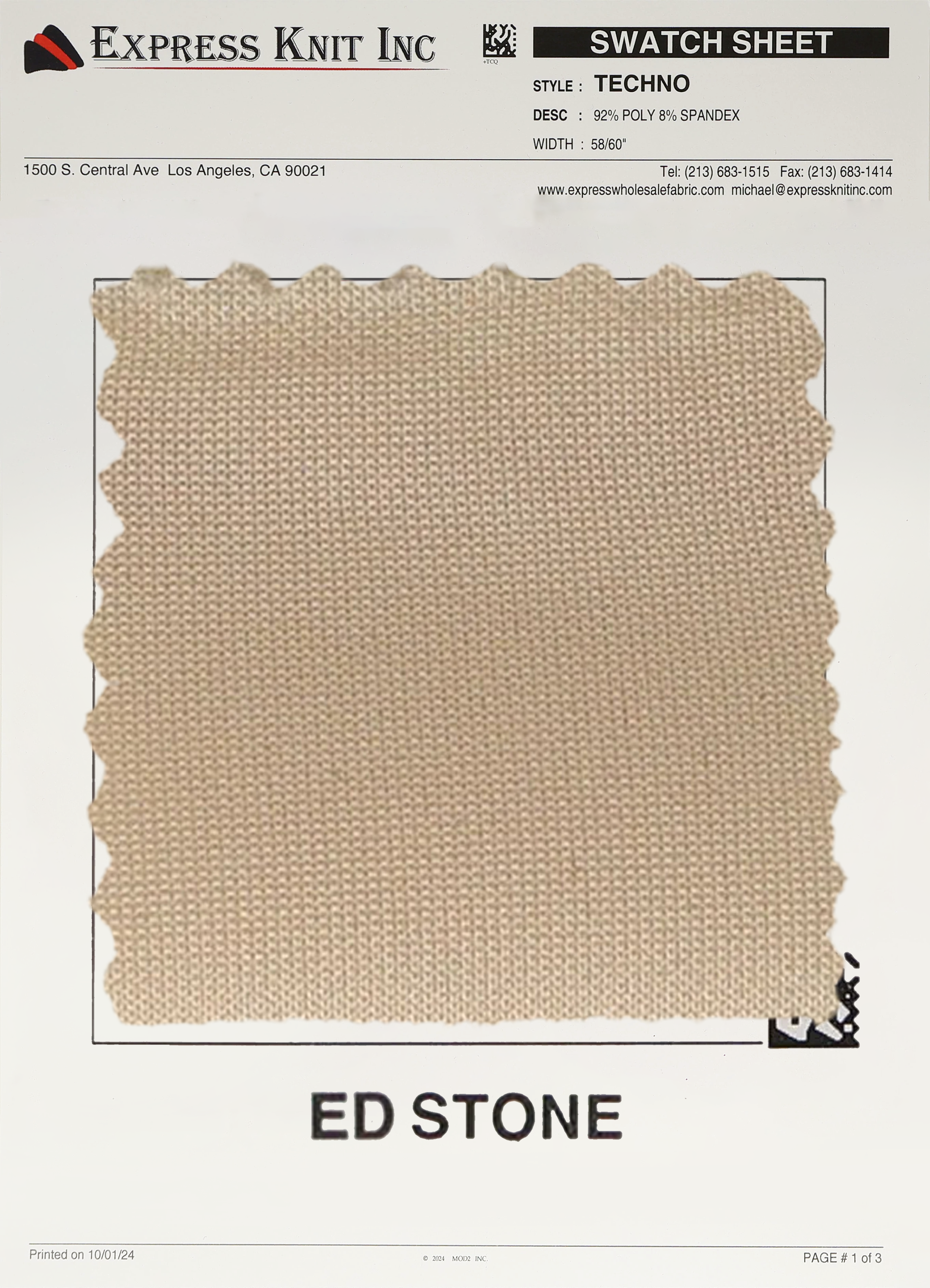 Techno Solid Knit Fabric - Express Wholesale Fabric