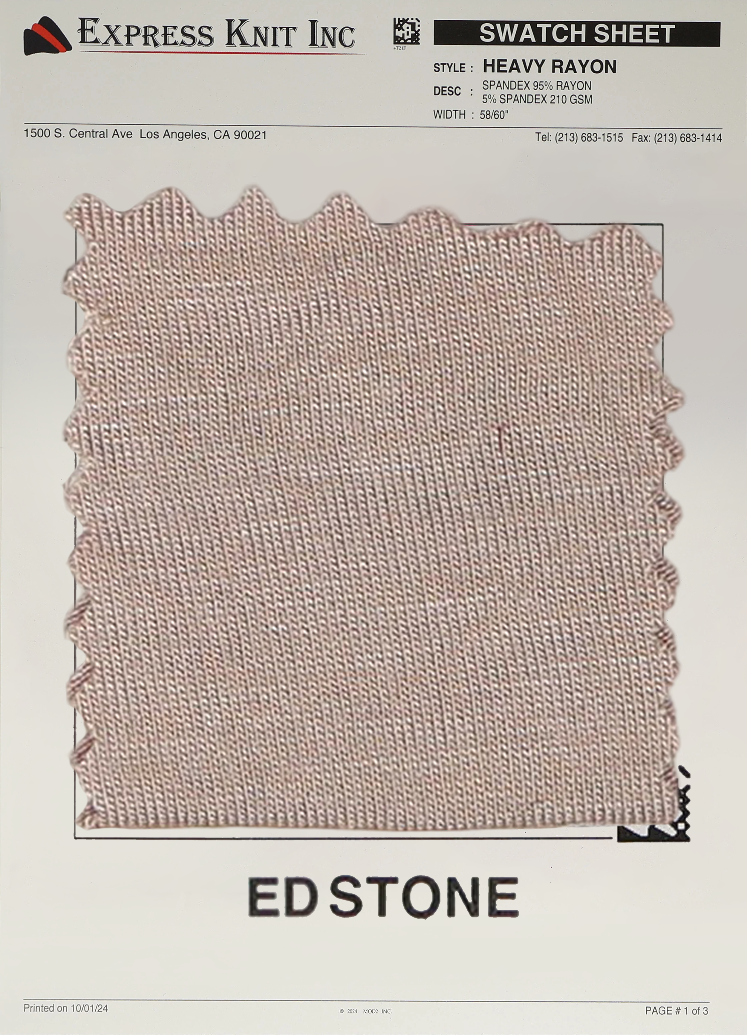 Heavy Rayon Spandex Fabric - Express Wholesale Fabric