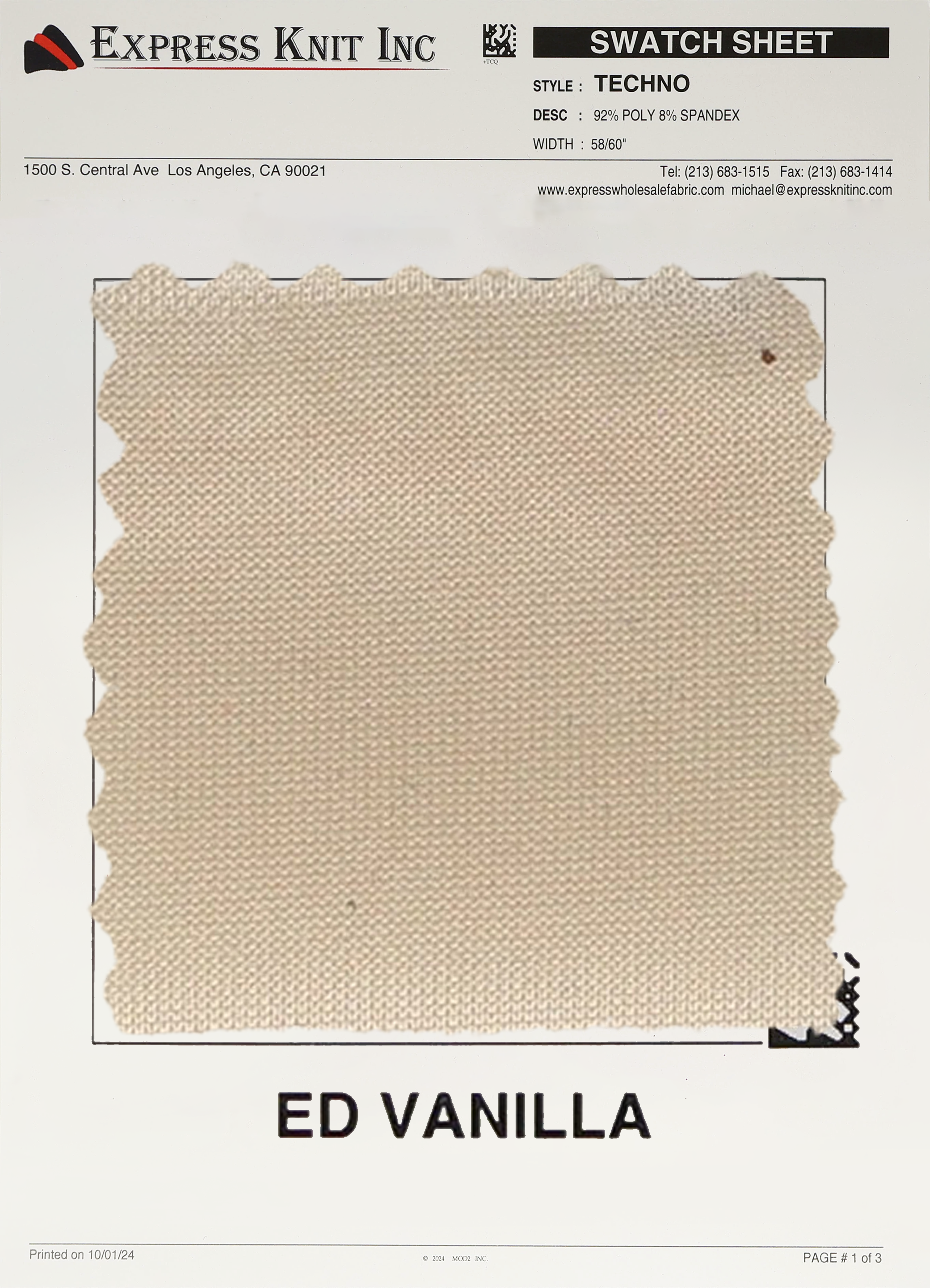 Techno Solid Knit Fabric - Express Wholesale Fabric