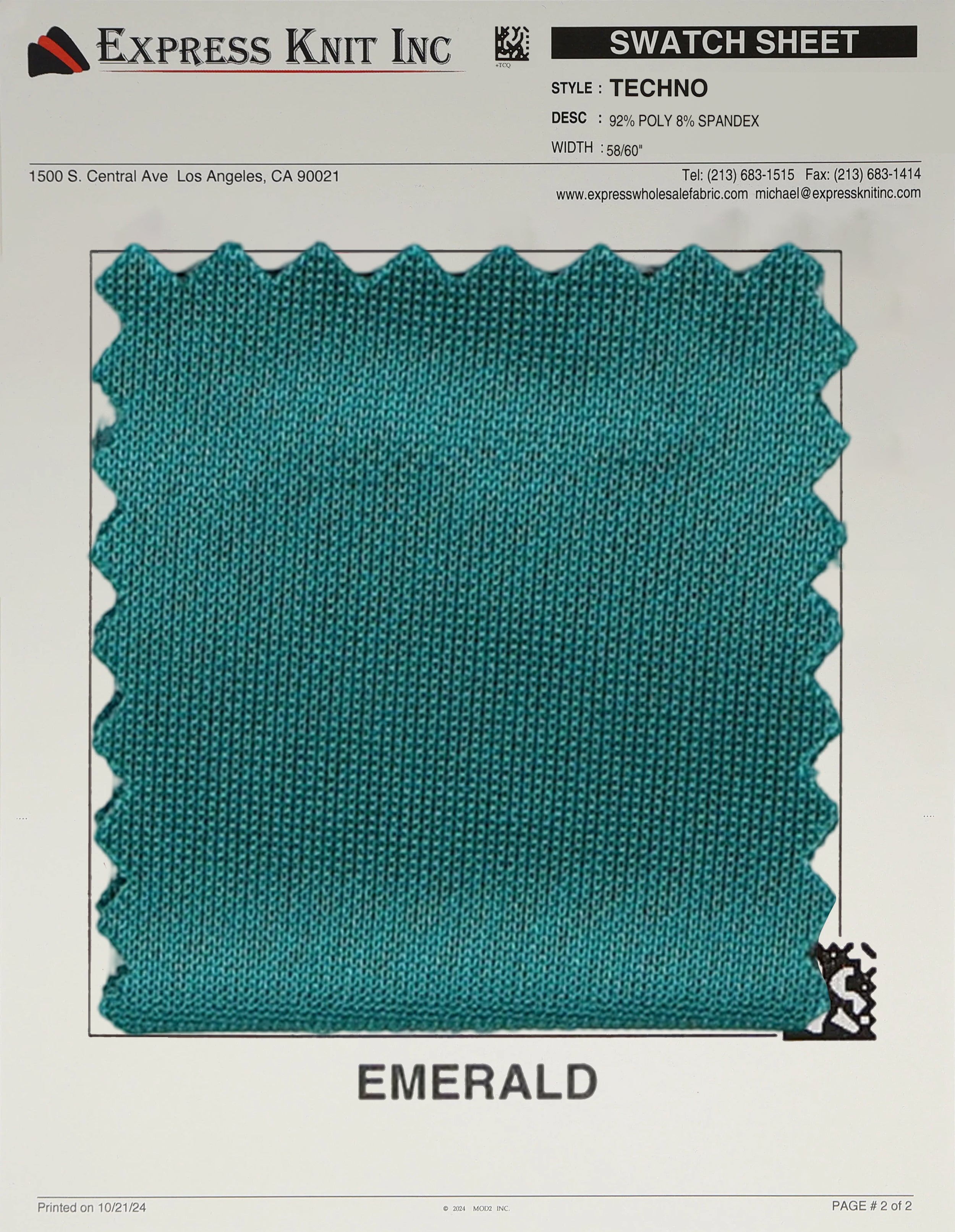 Techno Solid Knit Fabric - Express Wholesale Fabric