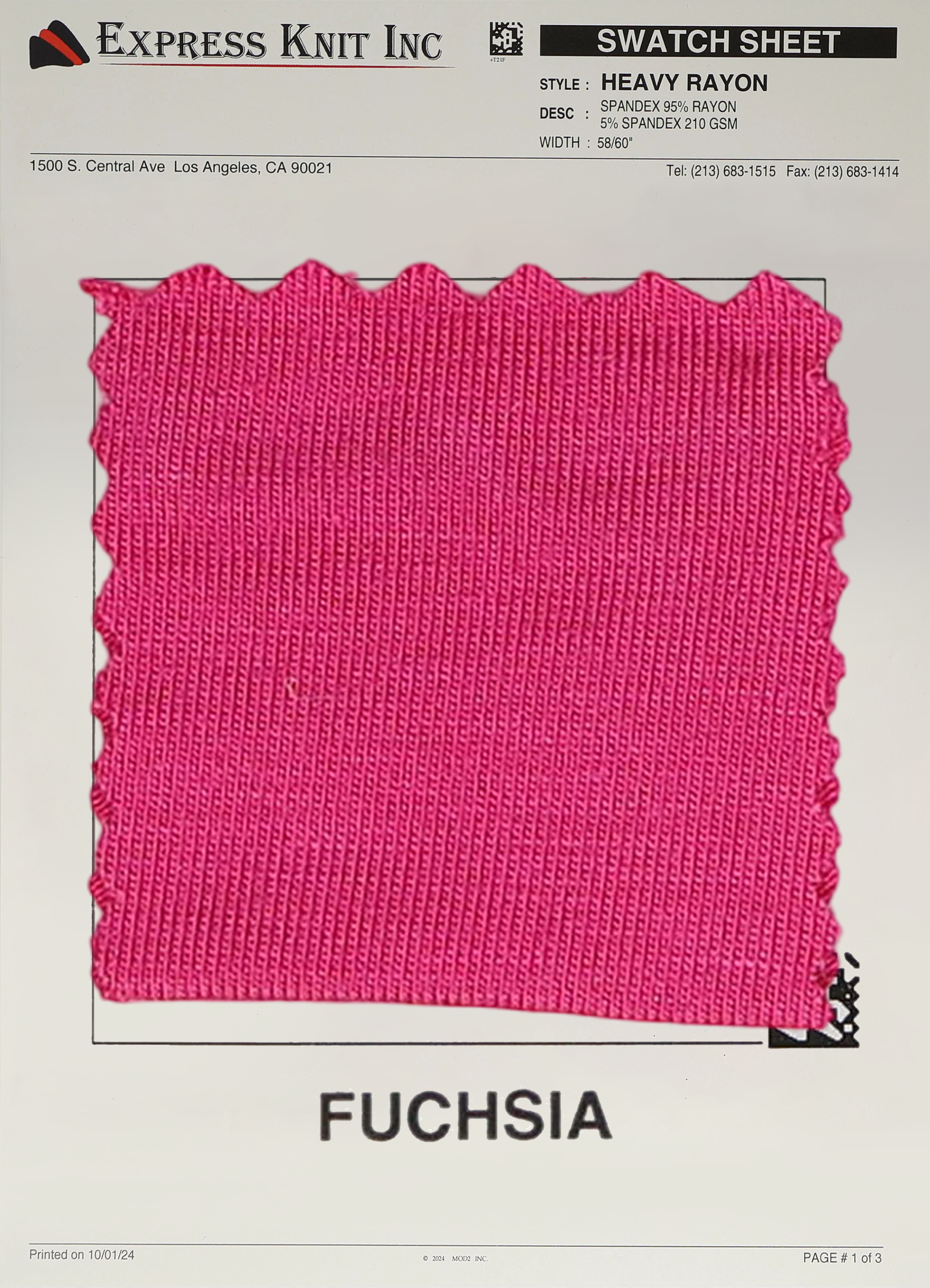Heavy Rayon Spandex Fabric - Express Wholesale Fabric