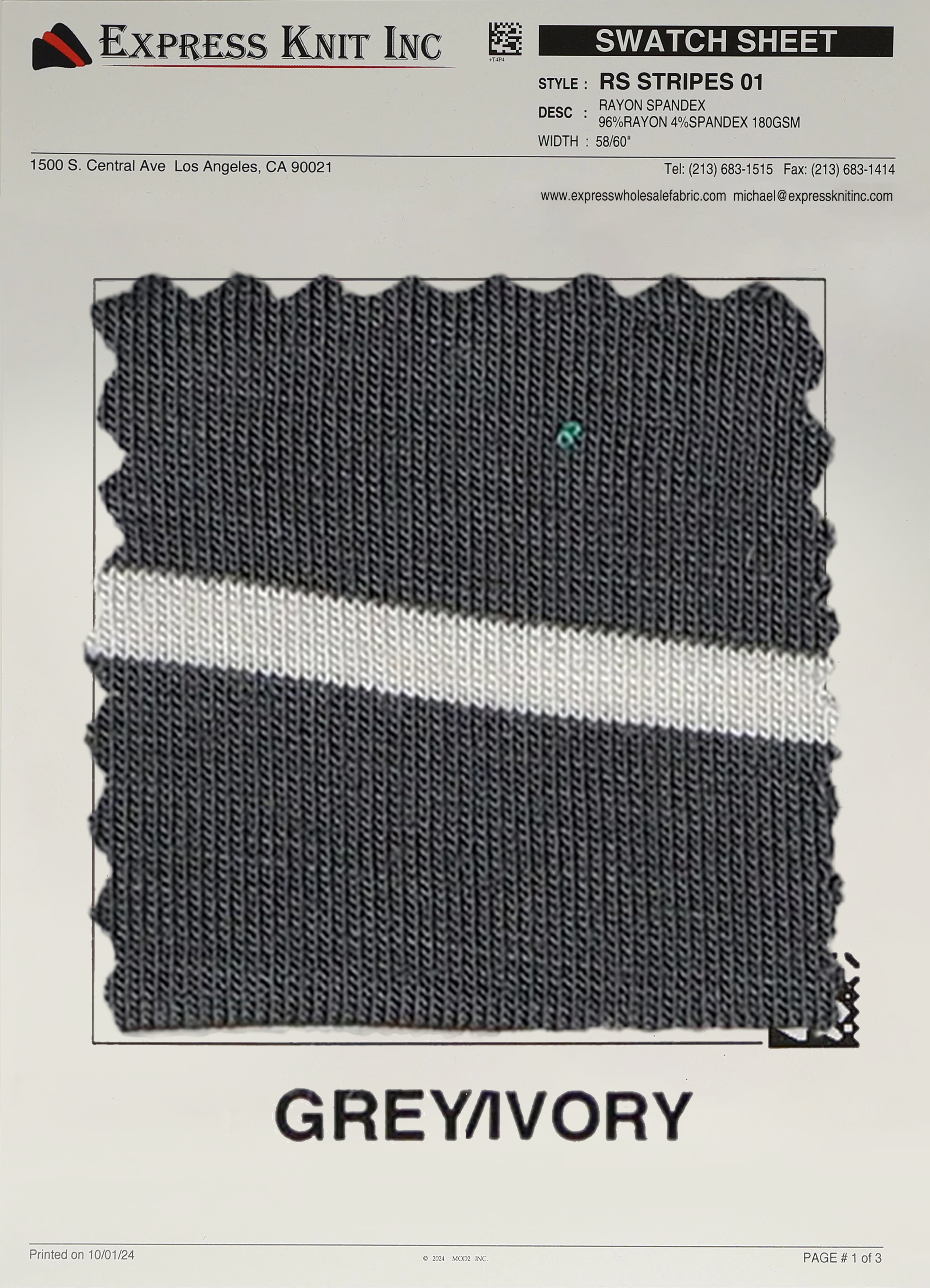 Rayon Spandex Stripes - Express Wholesale Fabric