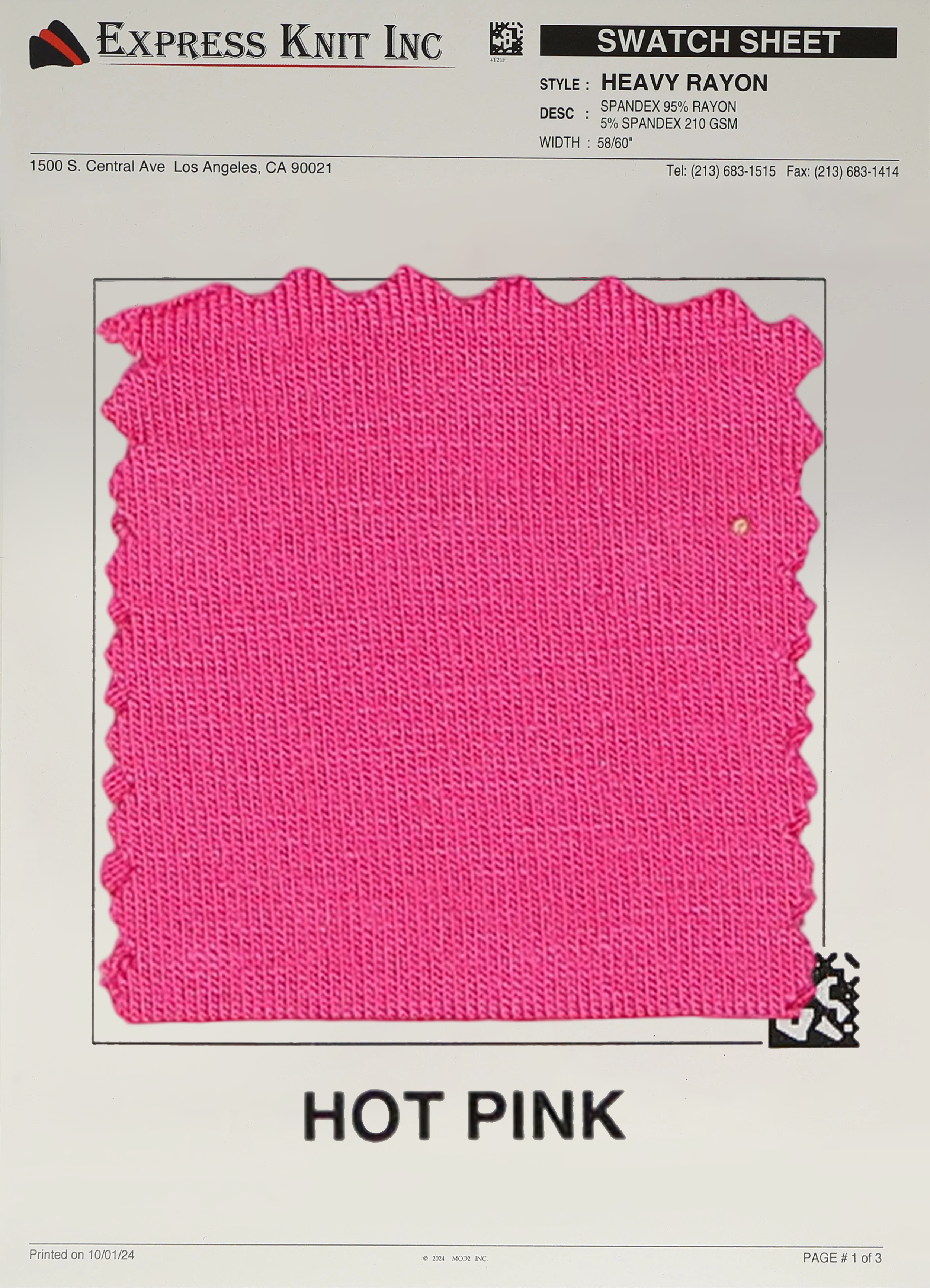 Heavy Rayon Spandex Fabric - Express Wholesale Fabric