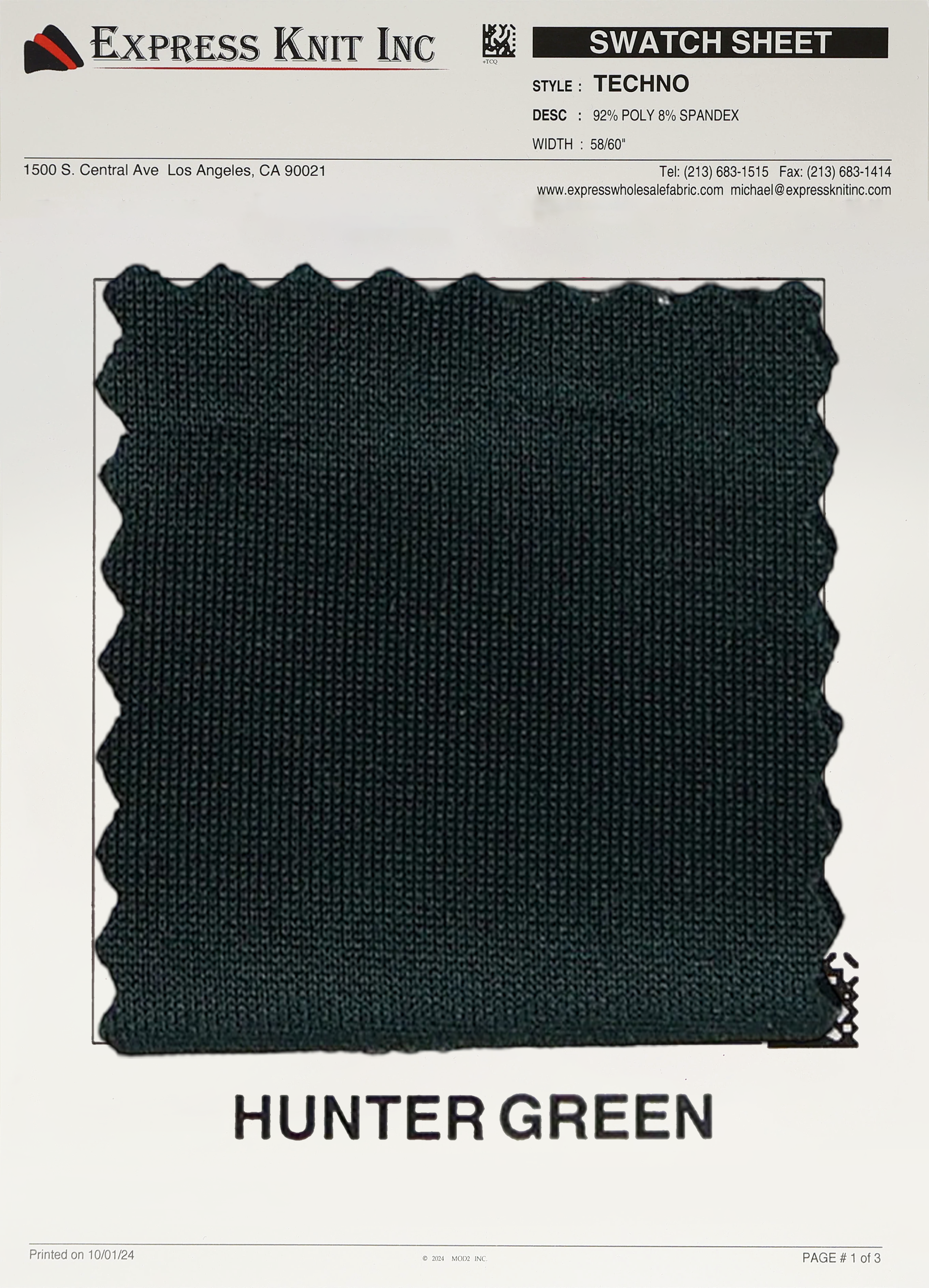 Techno Solid Knit Fabric - Express Wholesale Fabric