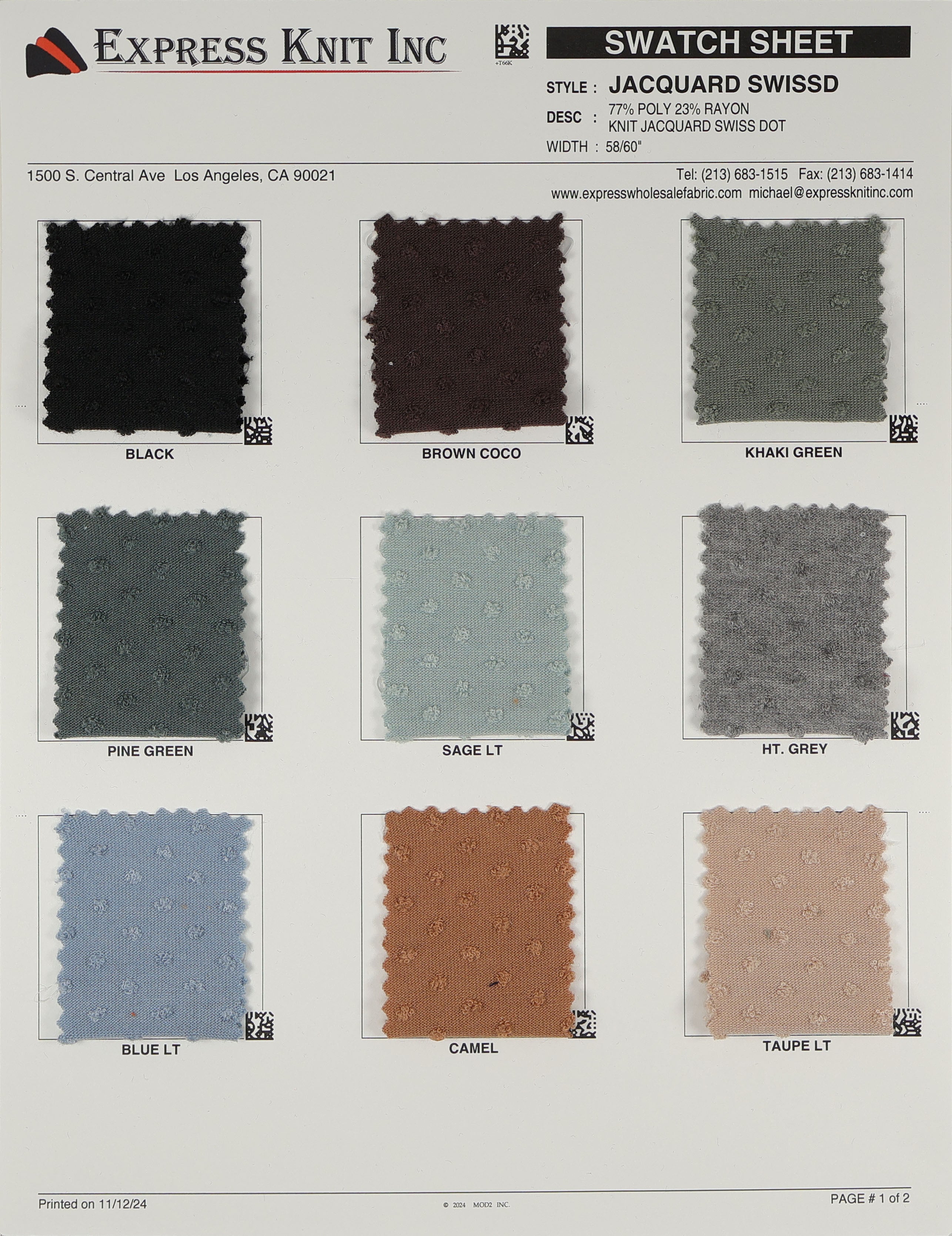 Jacquard Swiss Dot - Express Wholesale Fabric