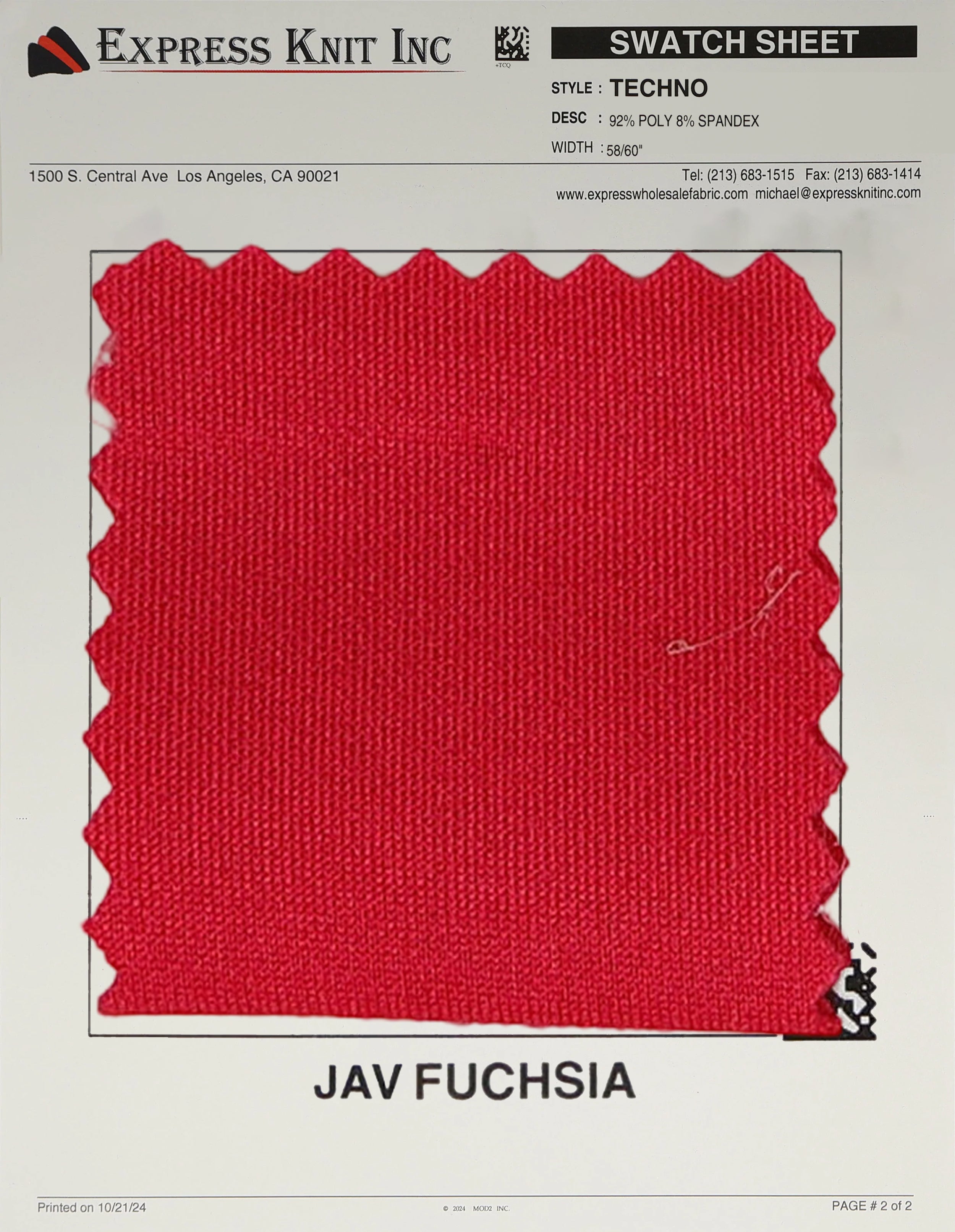 Techno Solid Knit Fabric - Express Wholesale Fabric