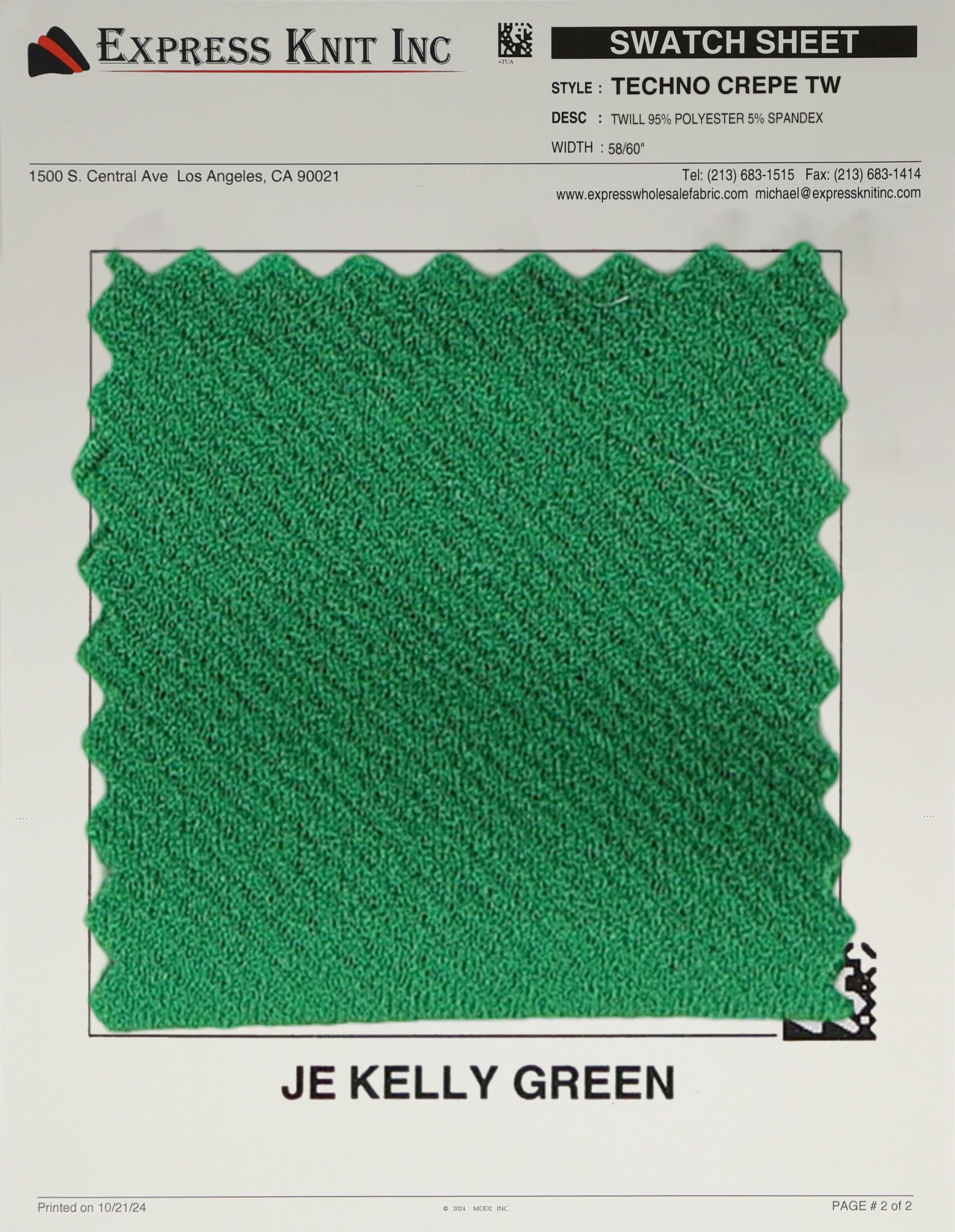 Techno Crepe Twill - Express Wholesale Fabric