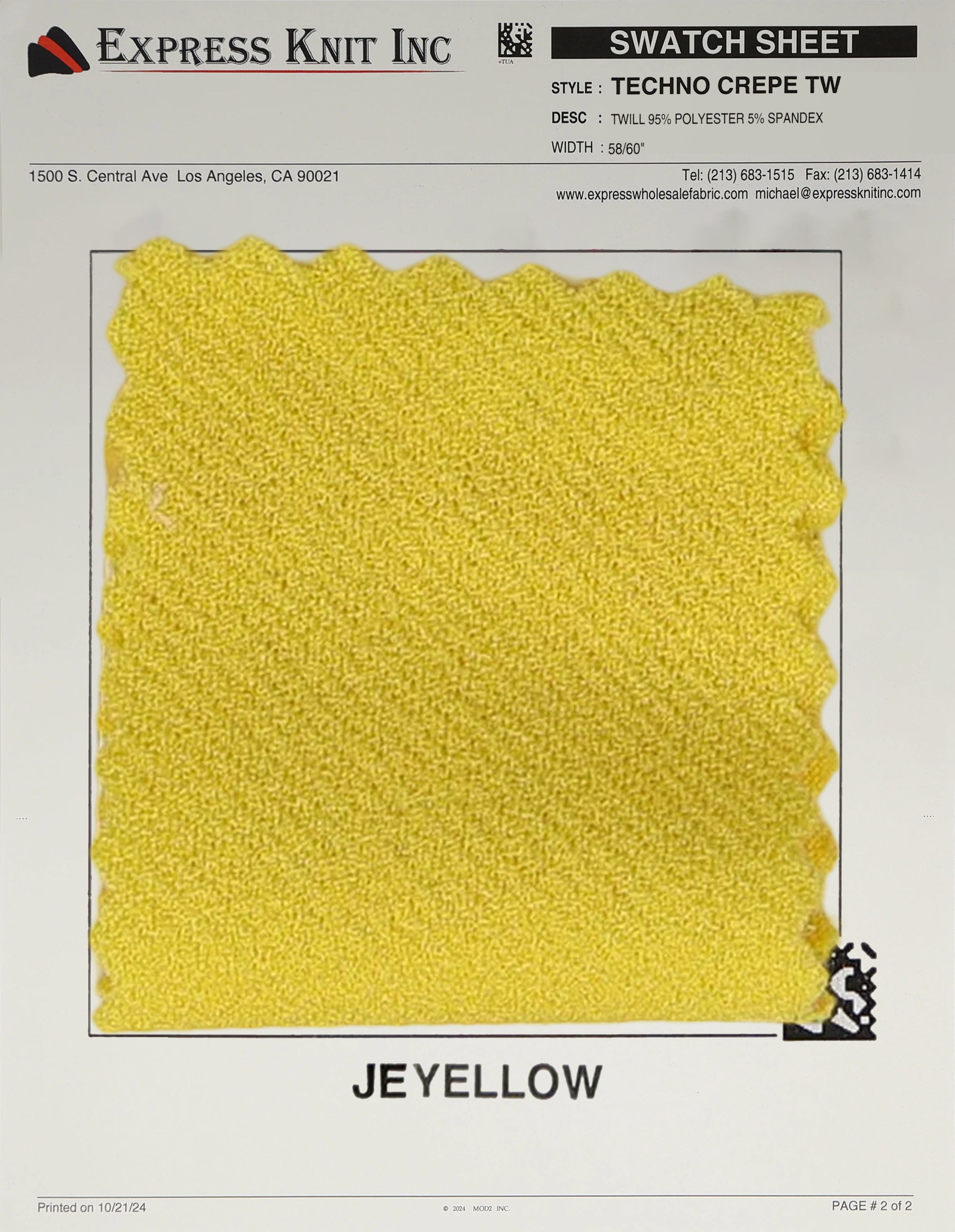 Techno Crepe Twill - Express Wholesale Fabric