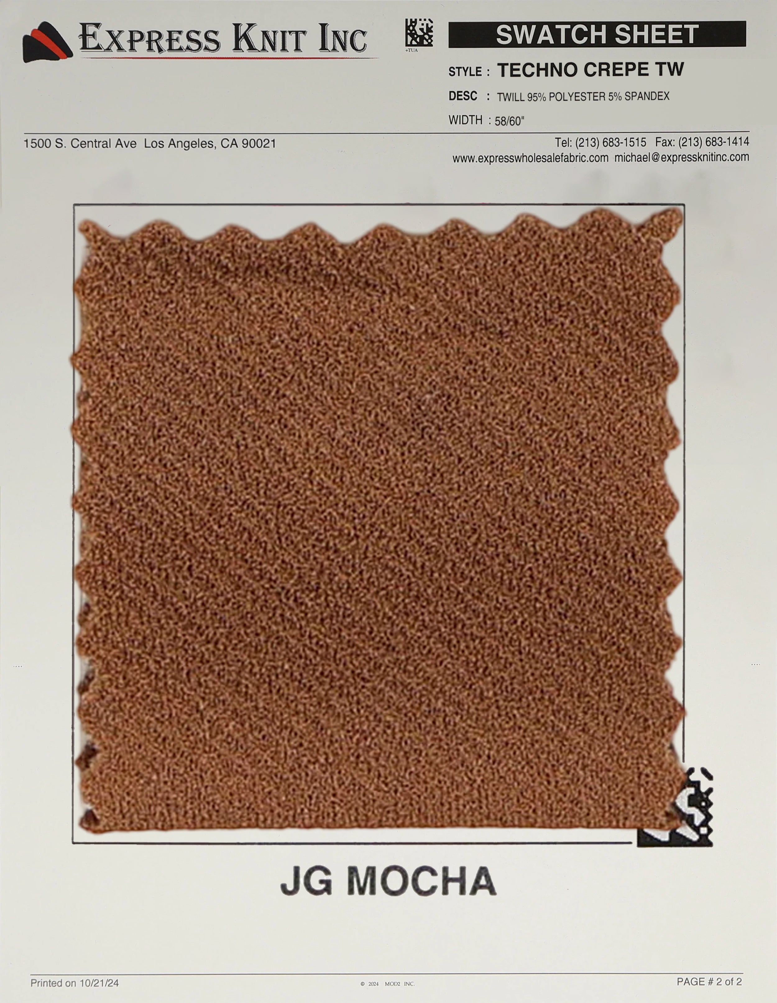 Techno Crepe Twill - Express Wholesale Fabric