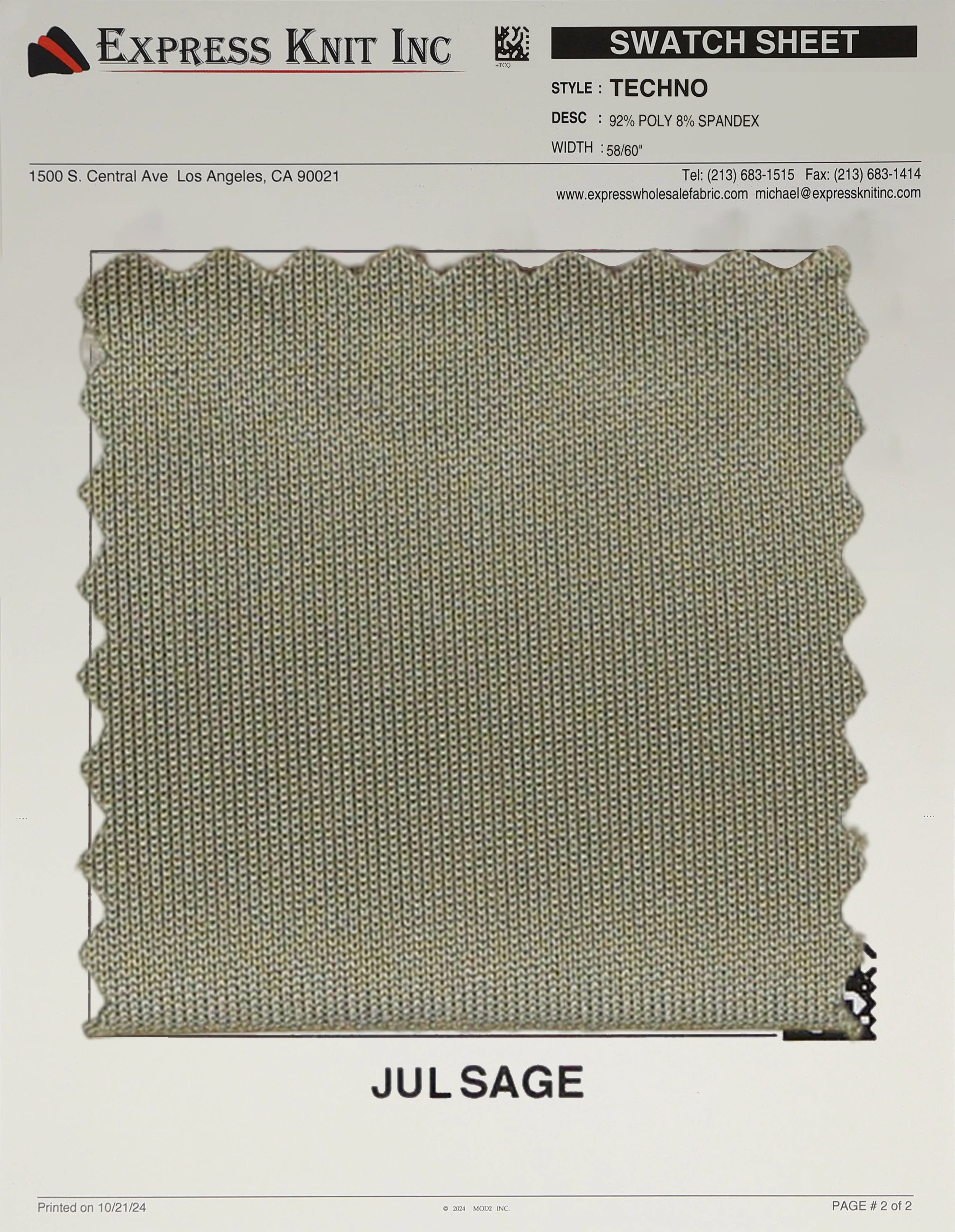 Techno Solid Knit Fabric - Express Wholesale Fabric