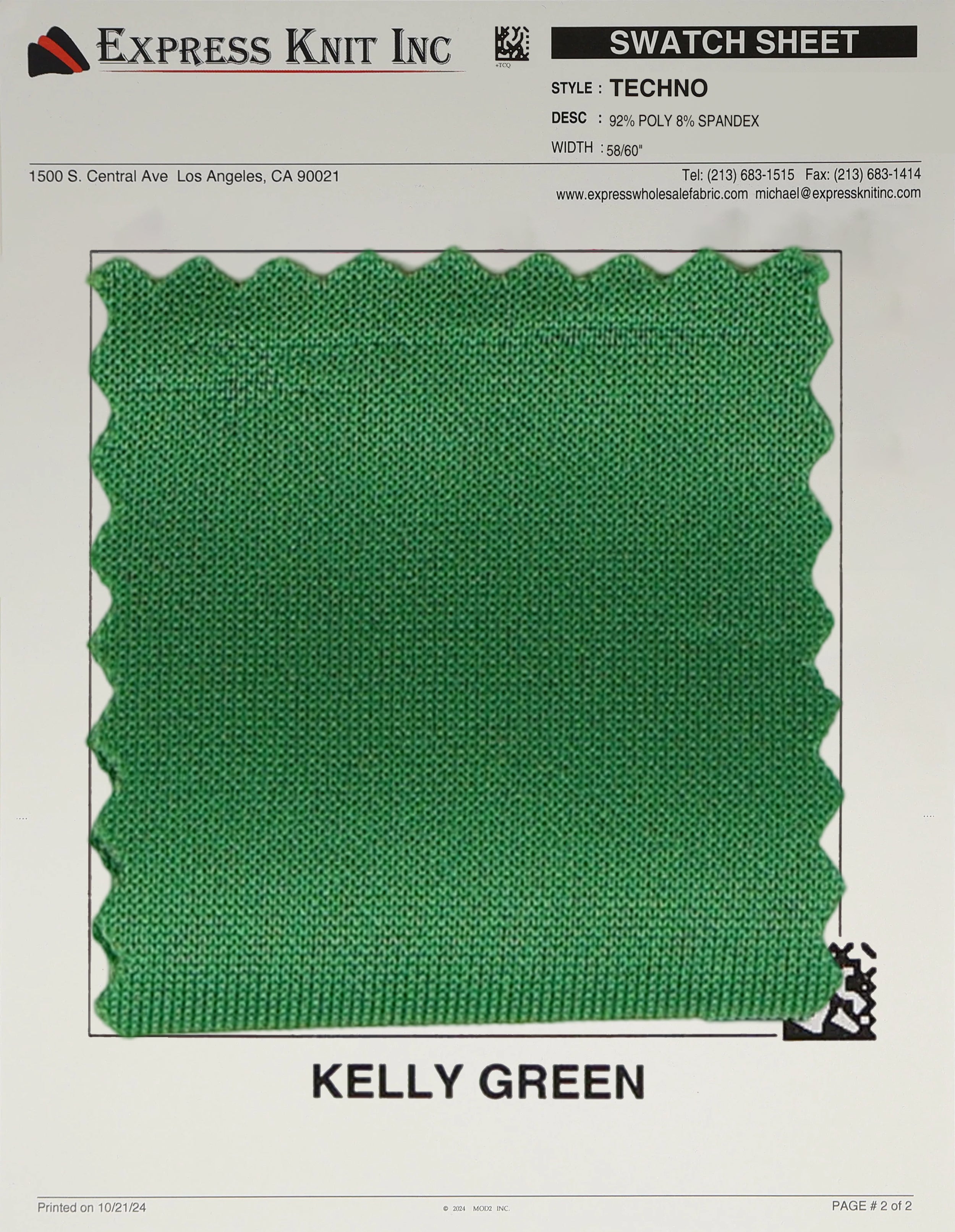 Techno Solid Knit Fabric - Express Wholesale Fabric
