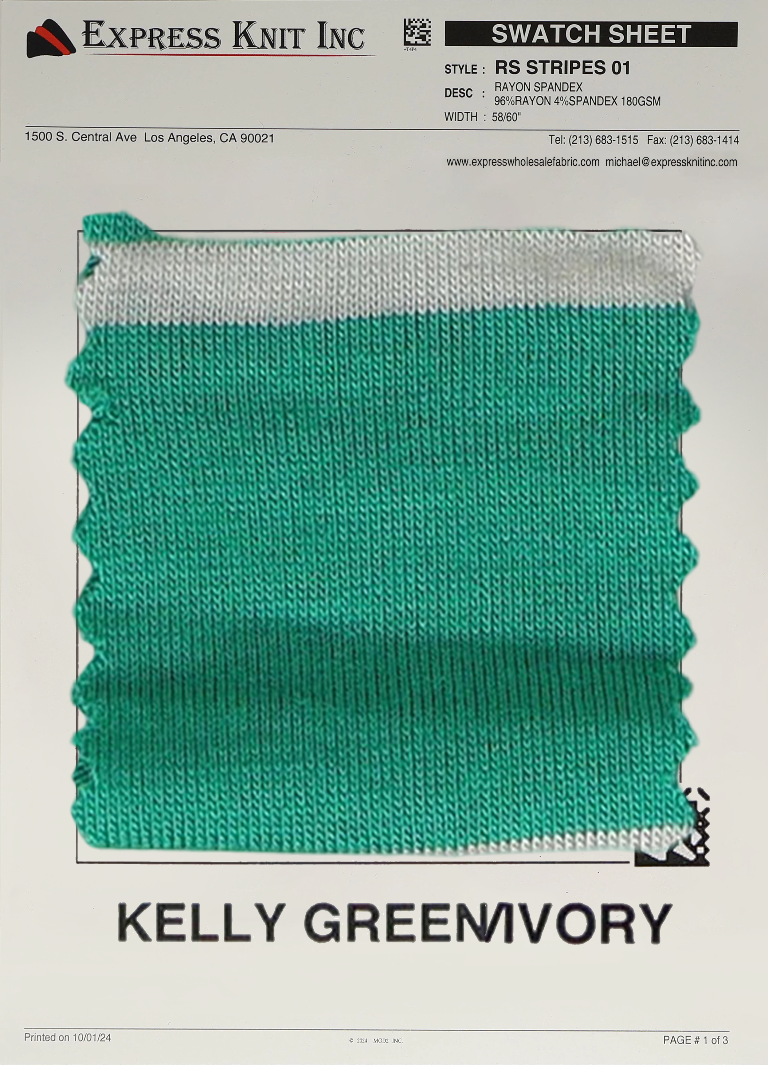 Rayon Spandex Stripes - Express Wholesale Fabric