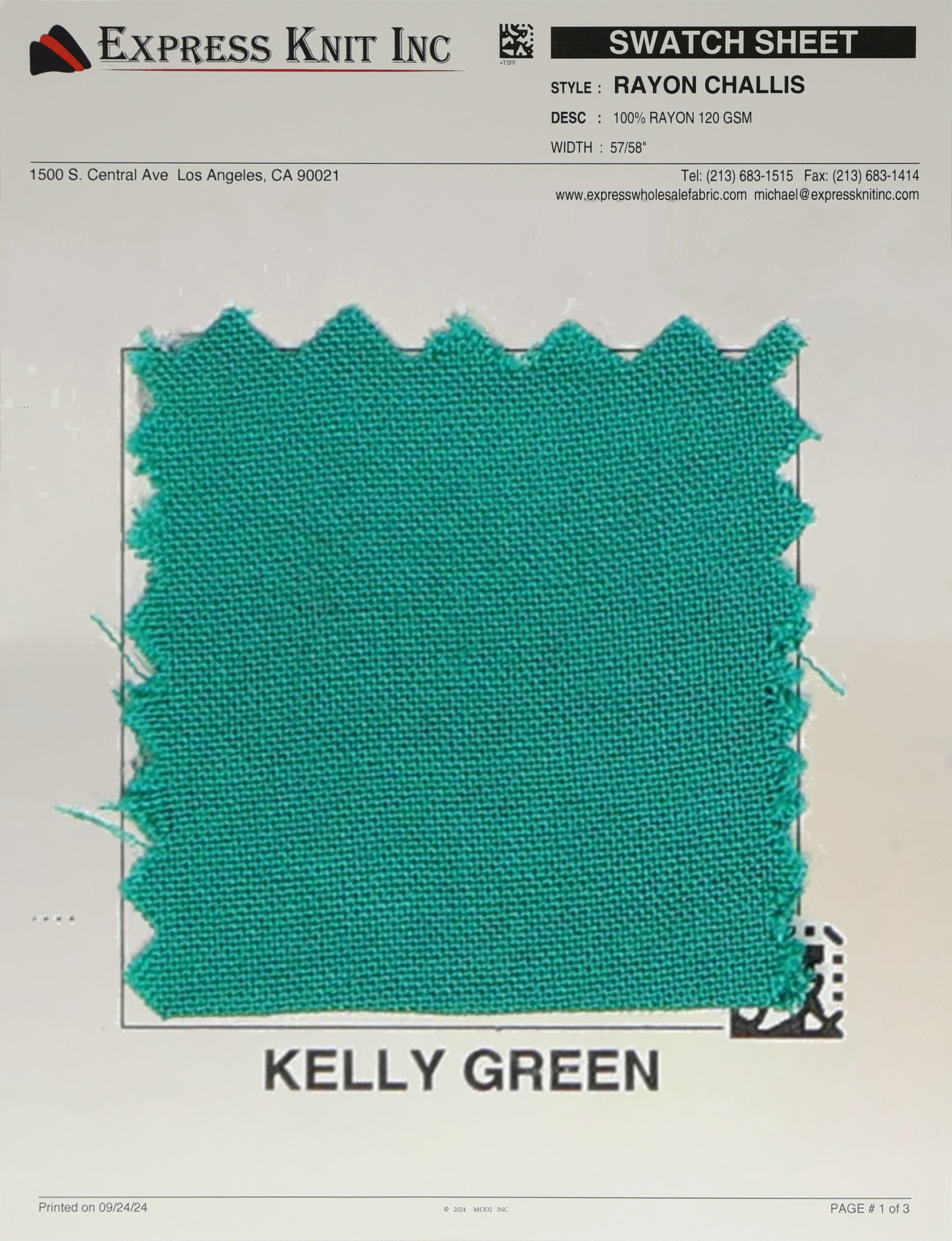 Rayon Challis Fabric - Express Wholesale Fabric