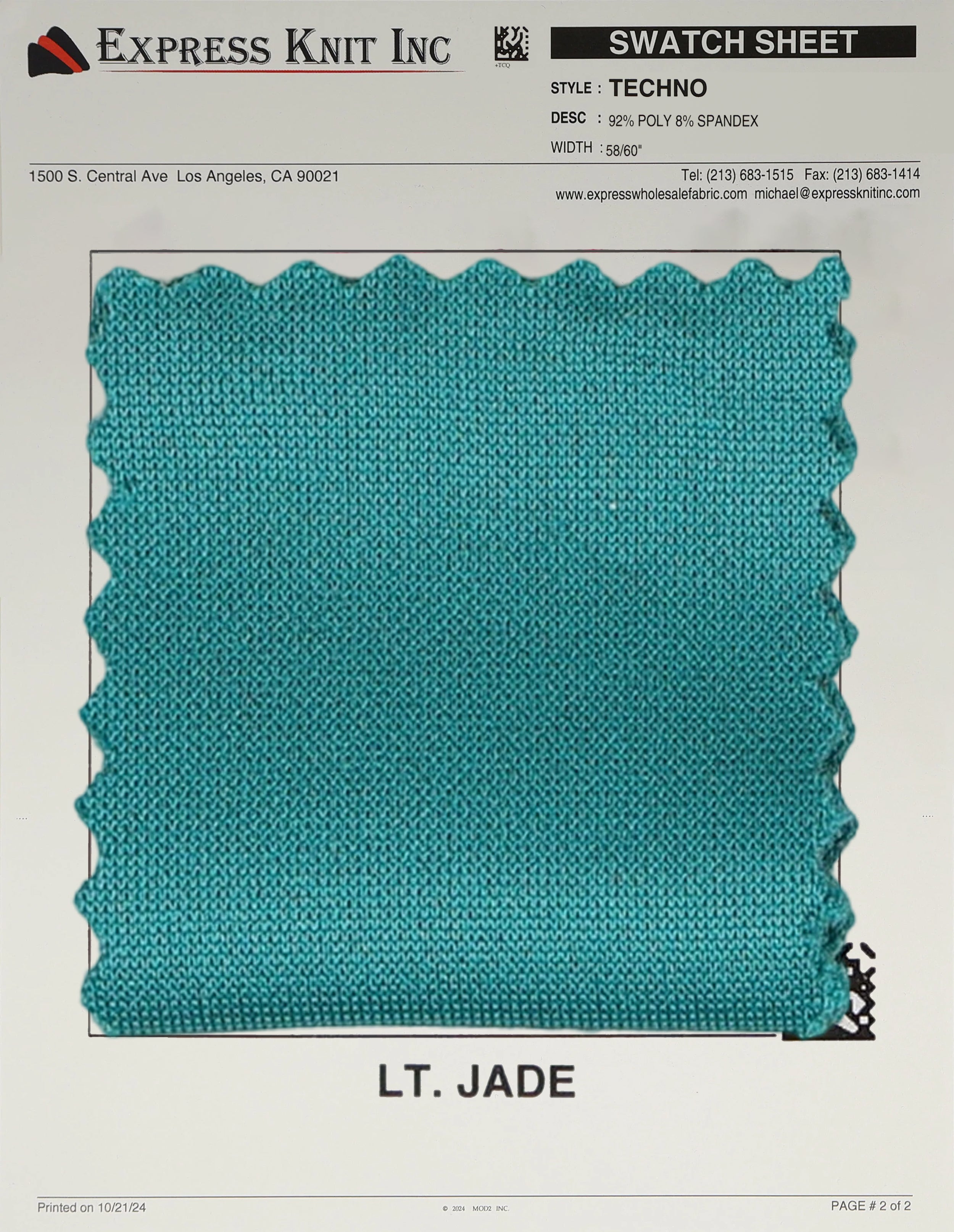 Techno Solid Knit Fabric - Express Wholesale Fabric