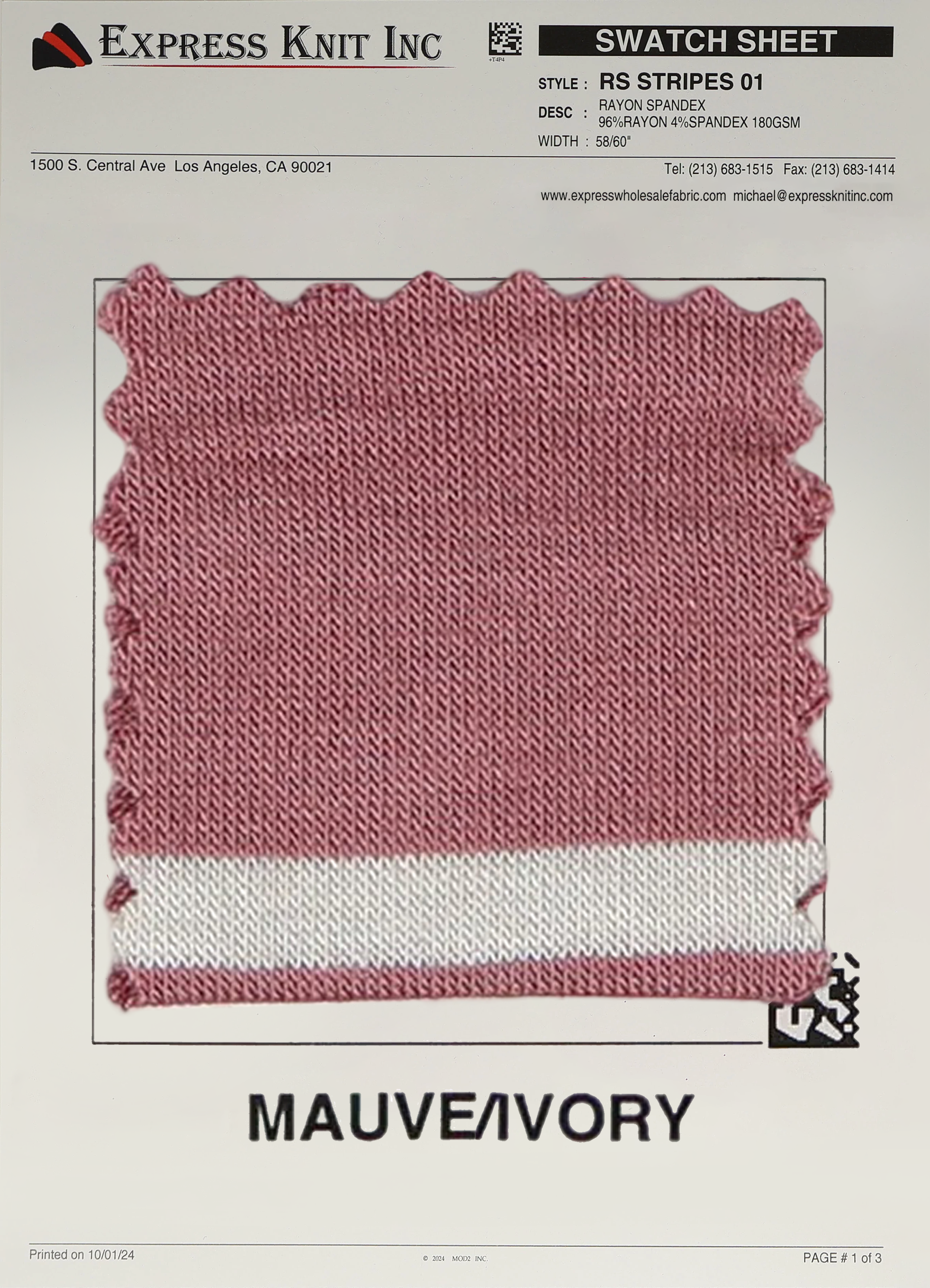 Rayon Spandex Stripes - Express Wholesale Fabric