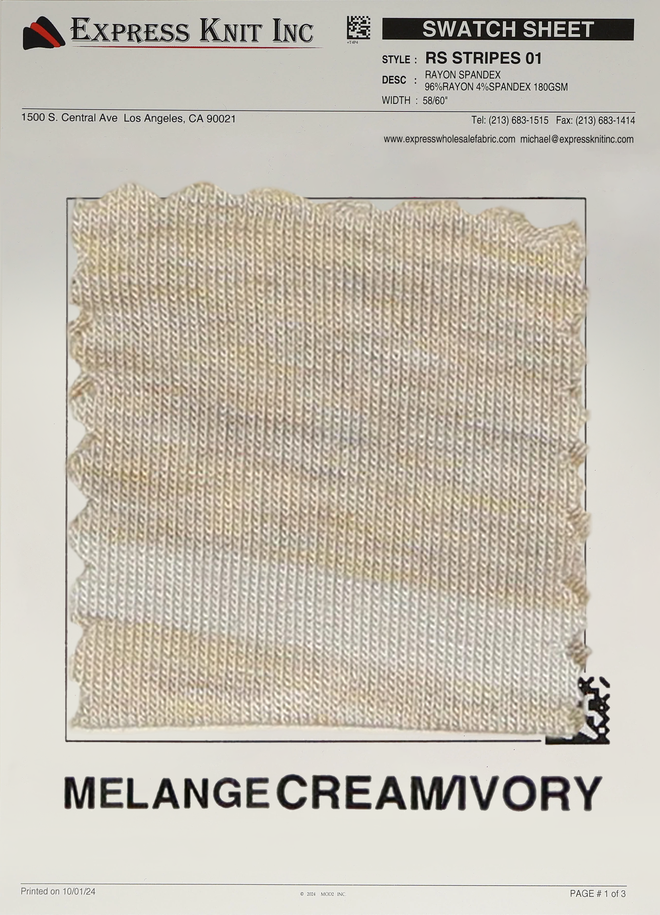 Rayon Spandex Stripes - Express Wholesale Fabric