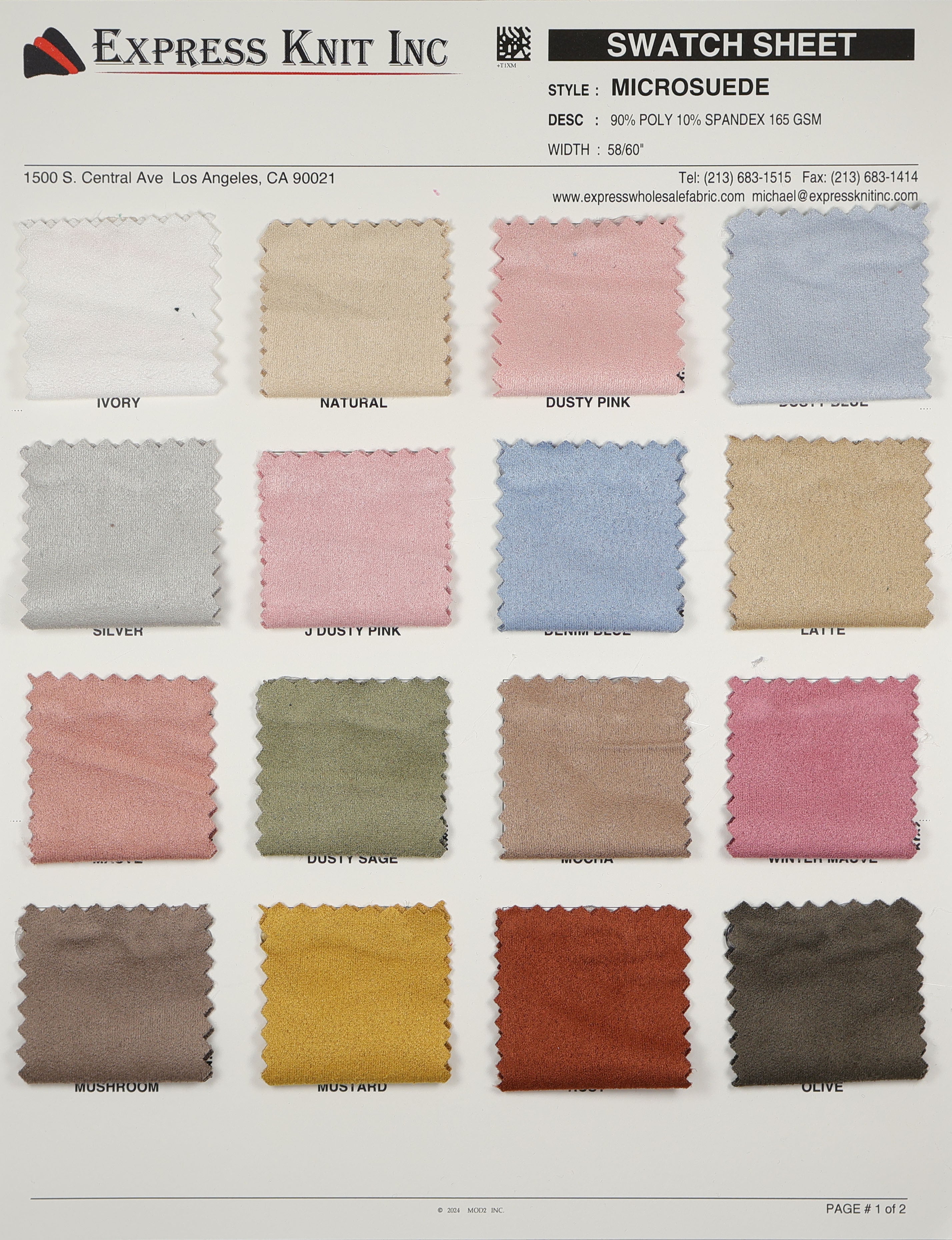 Micro Suede - Express Wholesale Fabric