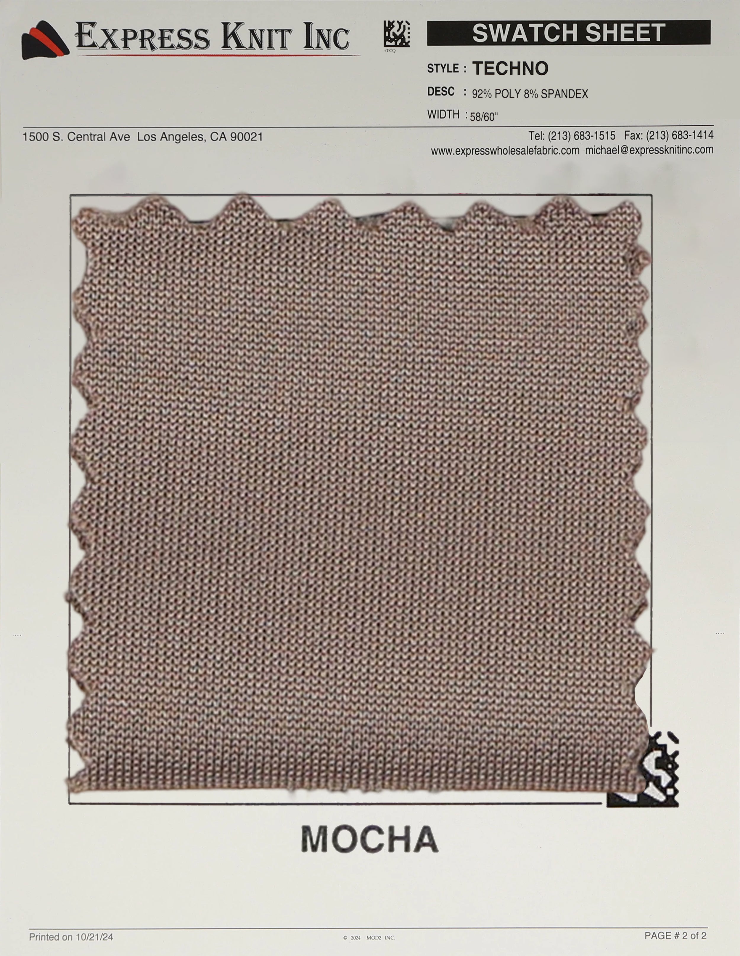 Techno Solid Knit Fabric - Express Wholesale Fabric