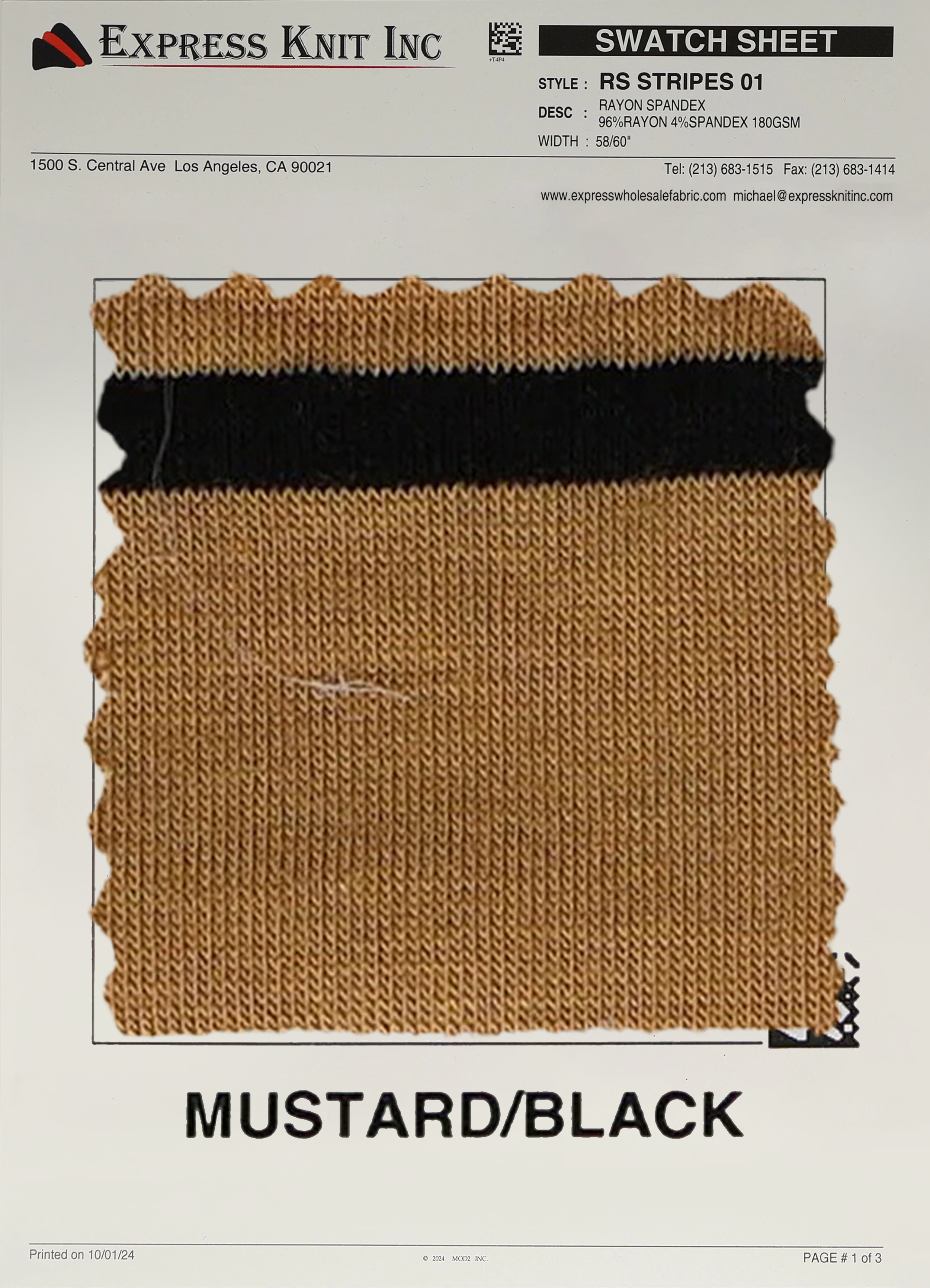 Rayon Spandex Stripes - Express Wholesale Fabric