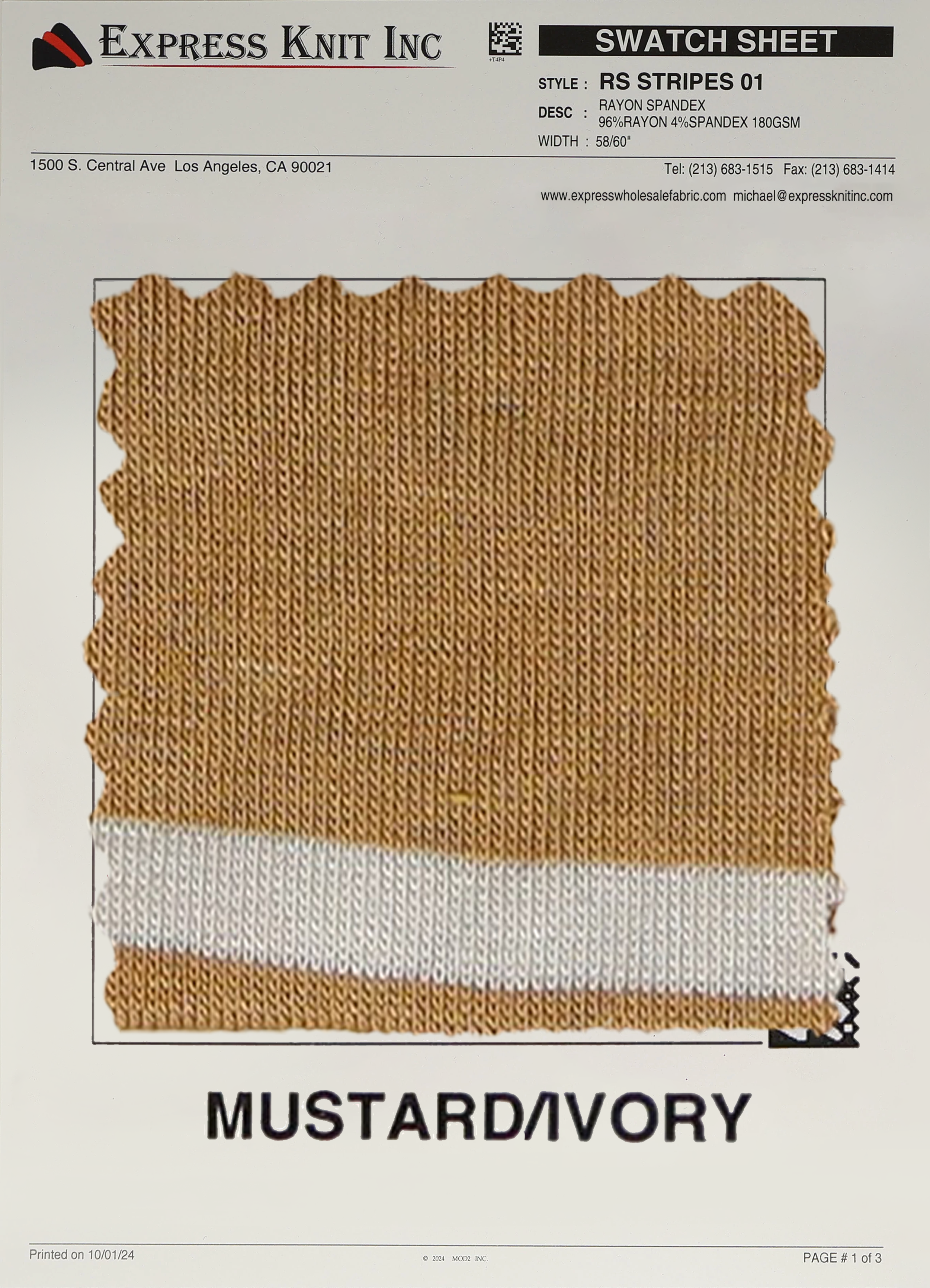 Rayon Spandex Stripes - Express Wholesale Fabric