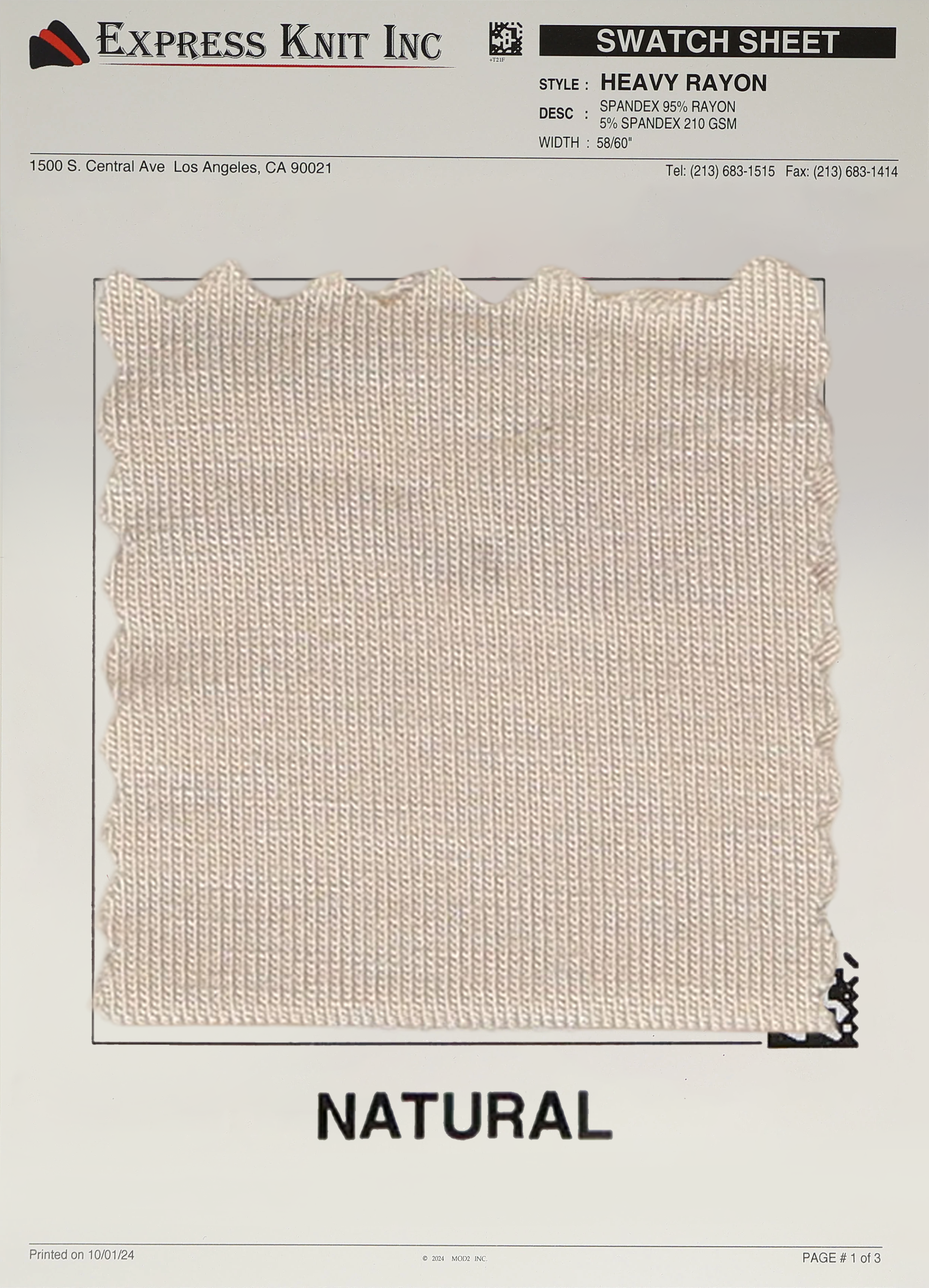 Heavy Rayon Spandex Fabric - Express Wholesale Fabric