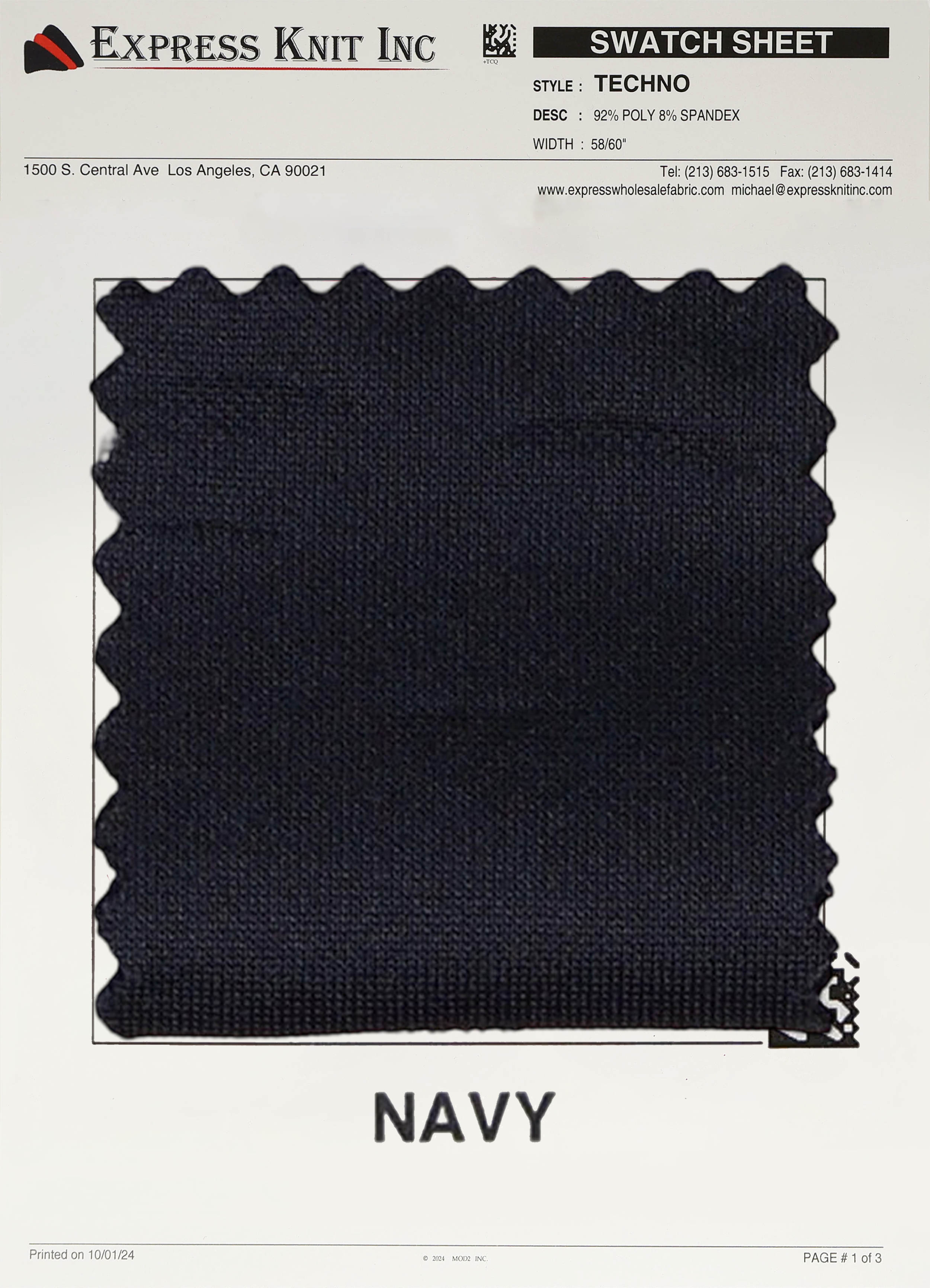 Techno Solid Knit Fabric - Express Wholesale Fabric