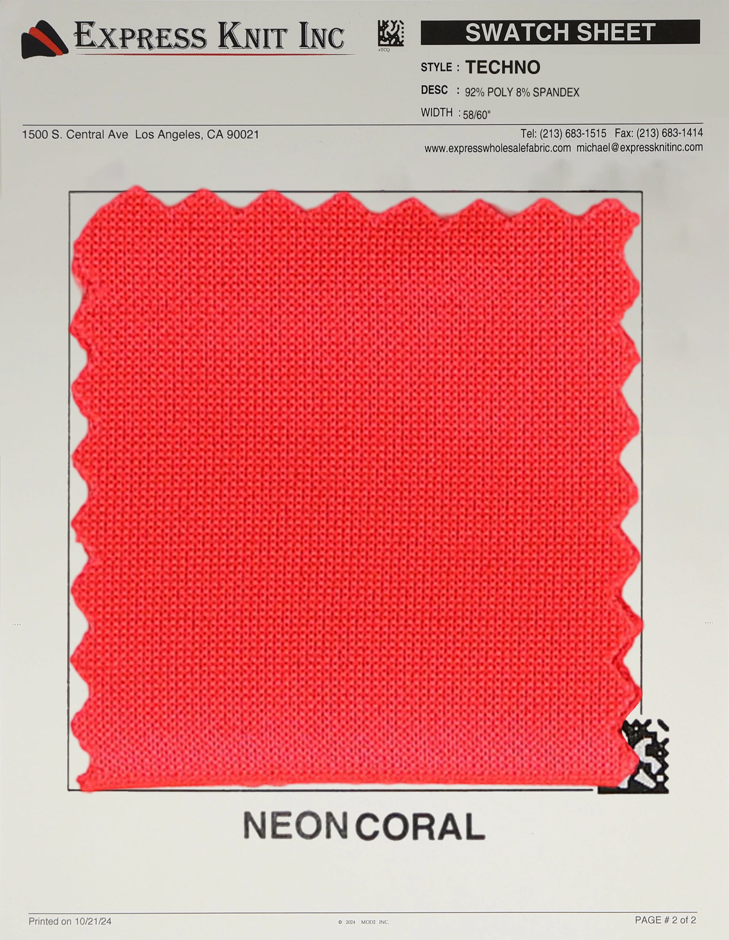 Techno Solid Knit Fabric - Express Wholesale Fabric